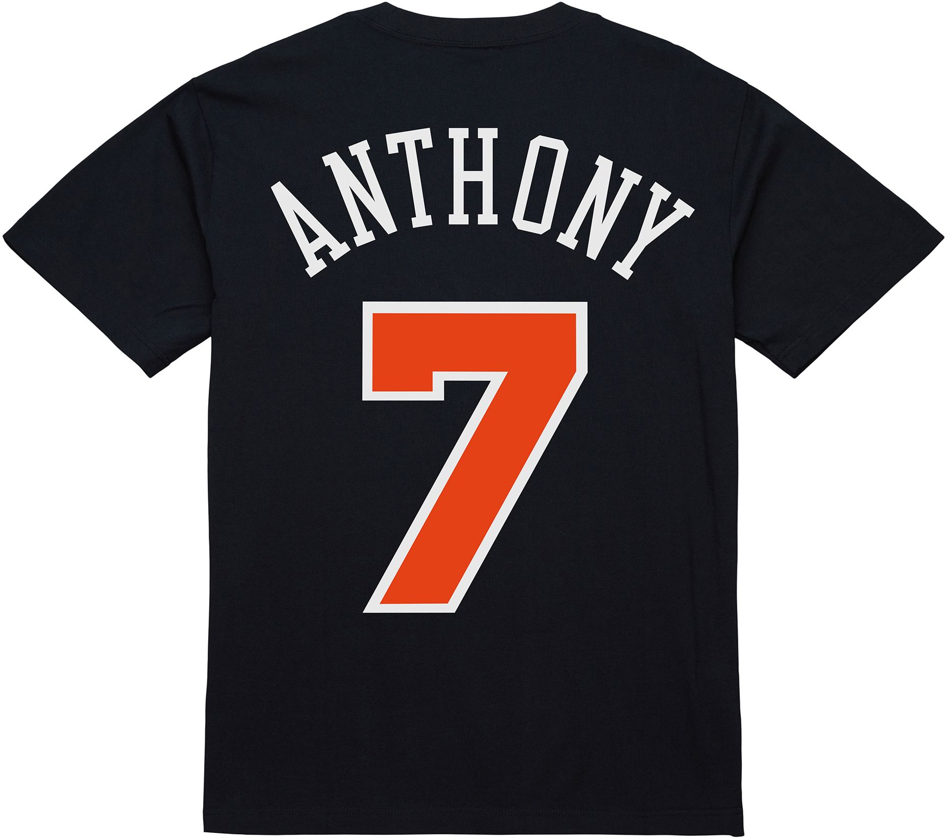Mitchell & Ness Adult New York Knicks Carmelo Anthony #7 Hall of Fame Black T-Shirt product image