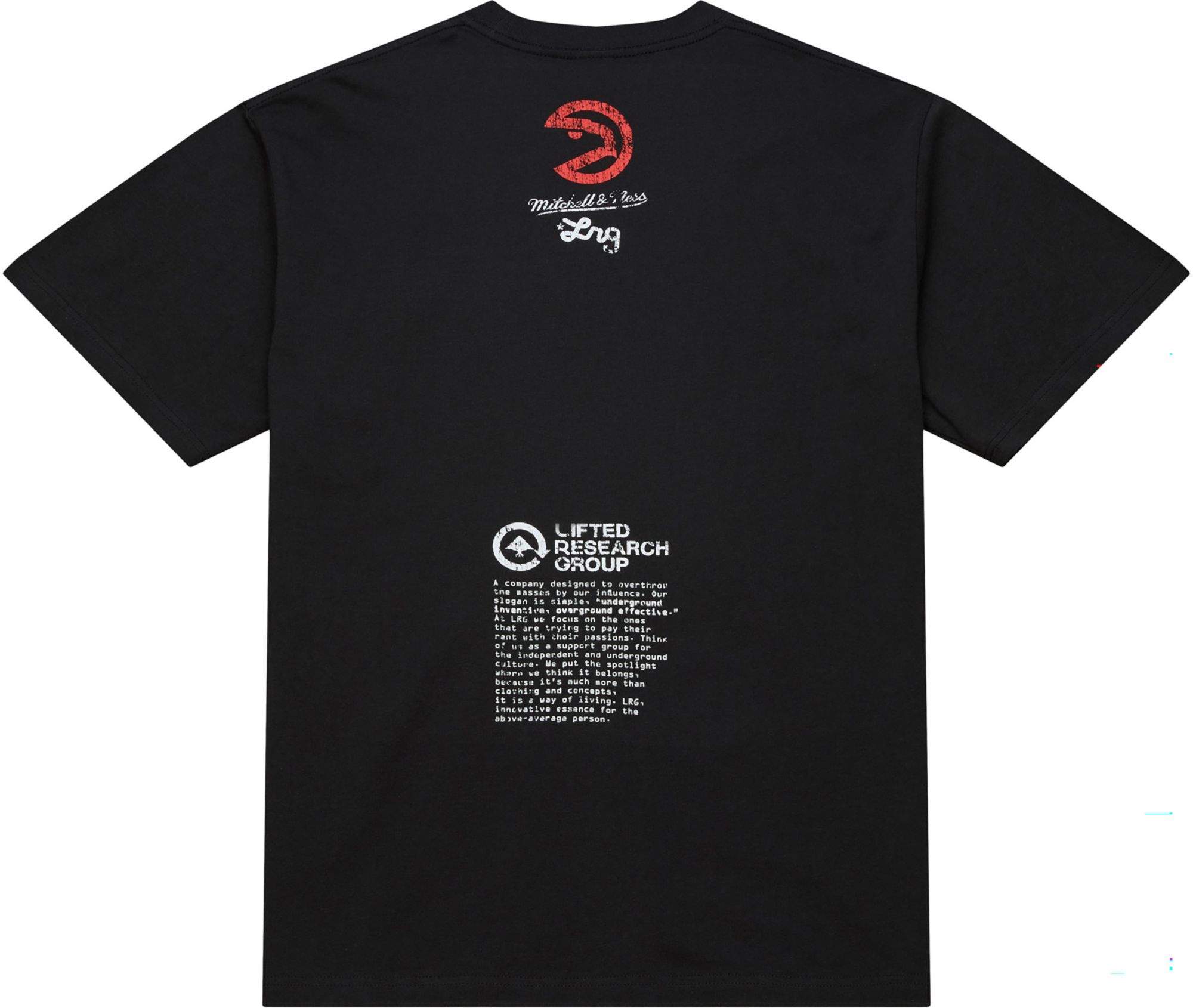 Mitchell & Ness Men's Atlanta Hawks Black M&N x LRG T-Shirt product image