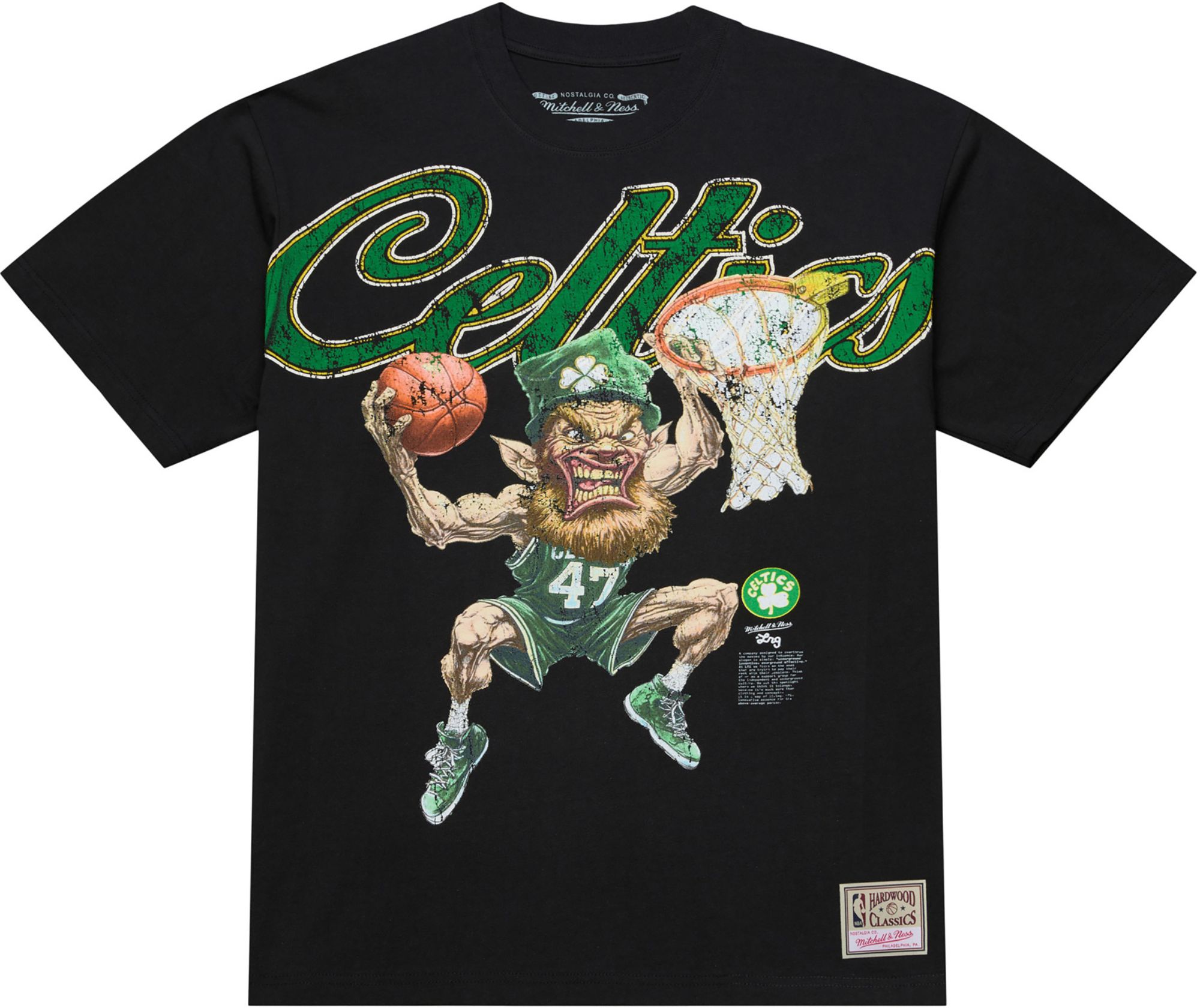 Mitchell & Ness Men's Boston Celtics Black M&N x LRG T-Shirt product image