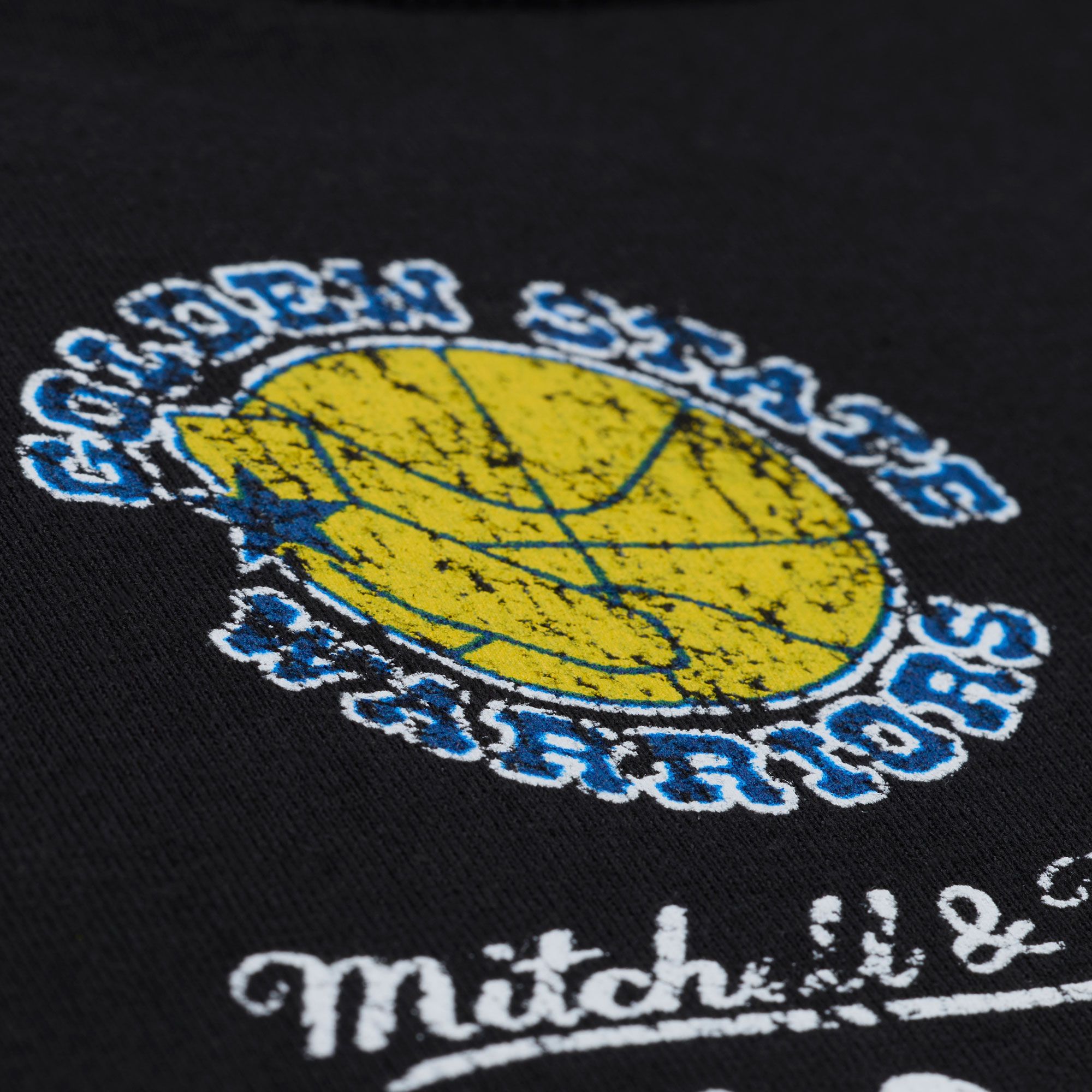 Mitchell & Ness Men's Golden State Warriors Black M&N x LRG T-Shirt product image