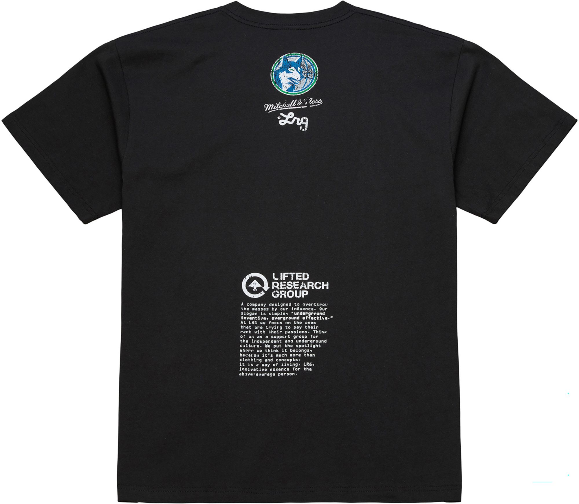 Mitchell & Ness Men's Minnesota Timberwolves Black M&N x LRG T-Shirt product image