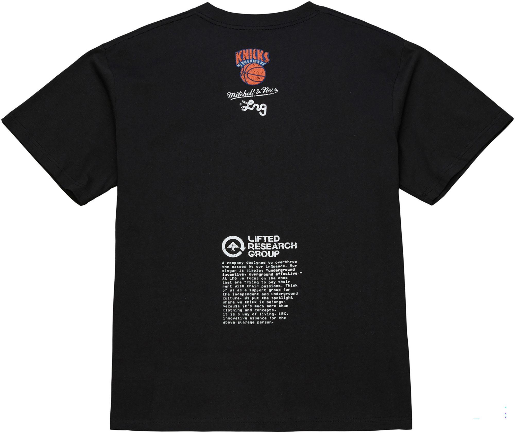 Mitchell & Ness Men's New York Knicks Black M&N x LRG T-Shirt product image