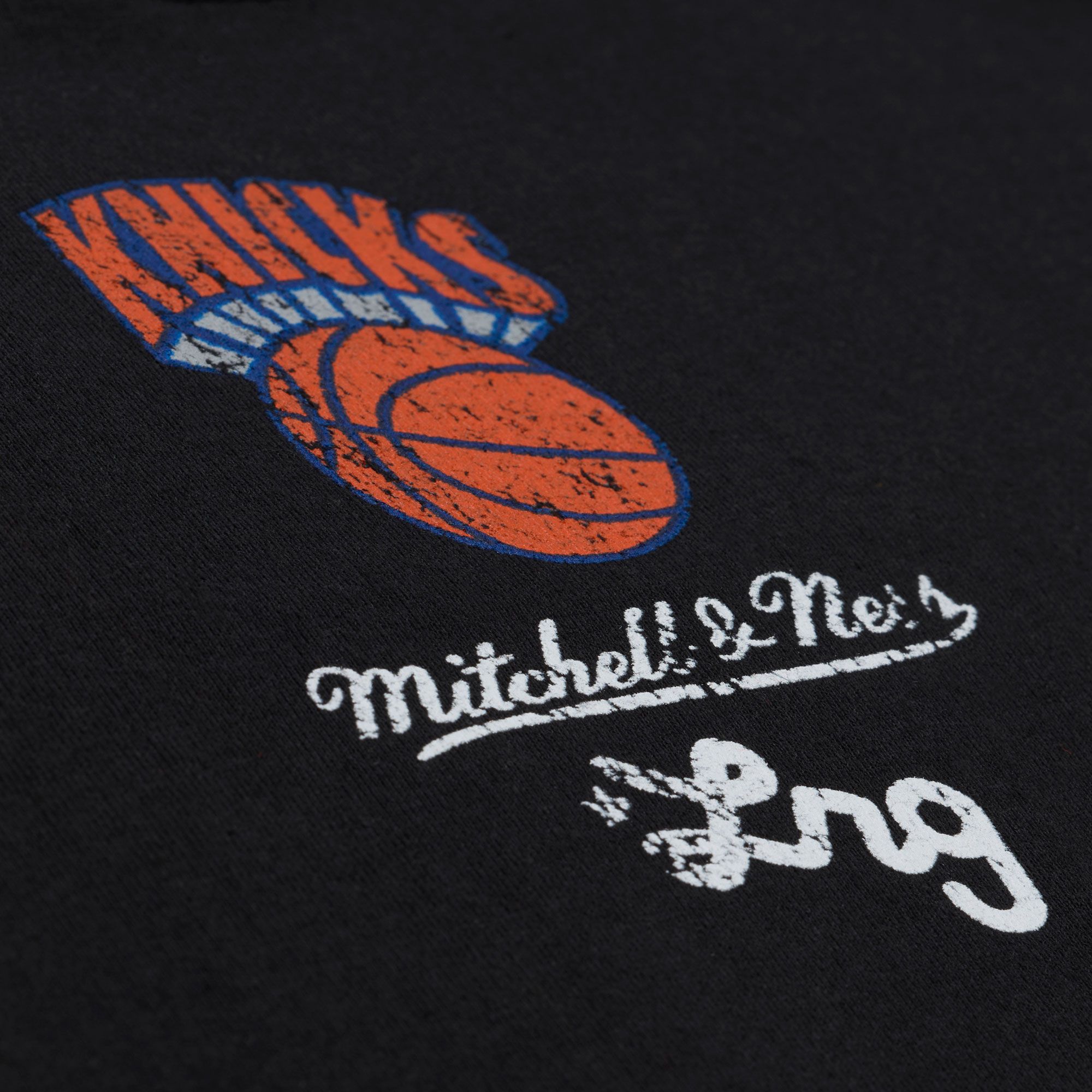 Mitchell & Ness Men's New York Knicks Black M&N x LRG T-Shirt product image
