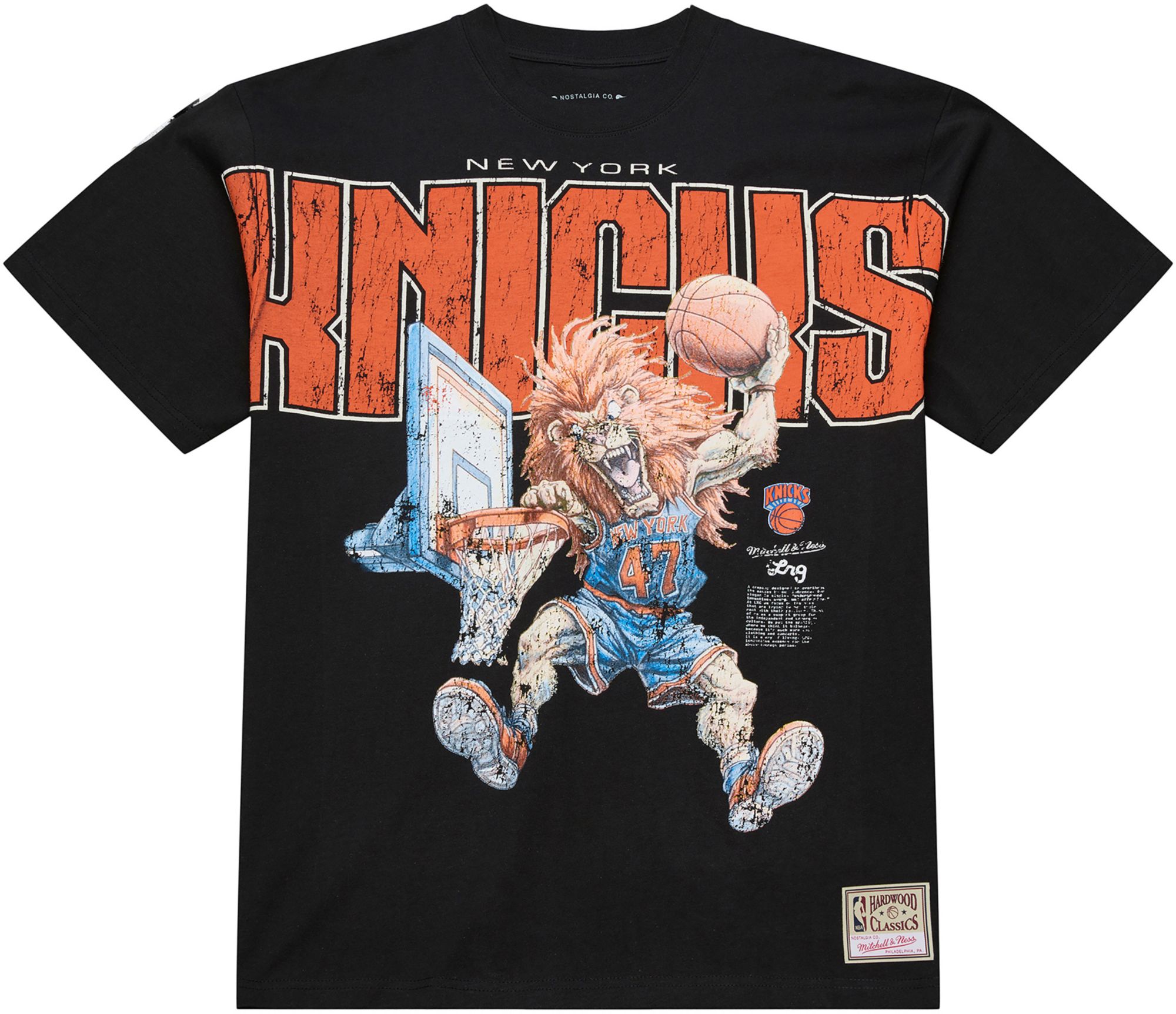 Mitchell & Ness Men's New York Knicks Black M&N x LRG T-Shirt product image