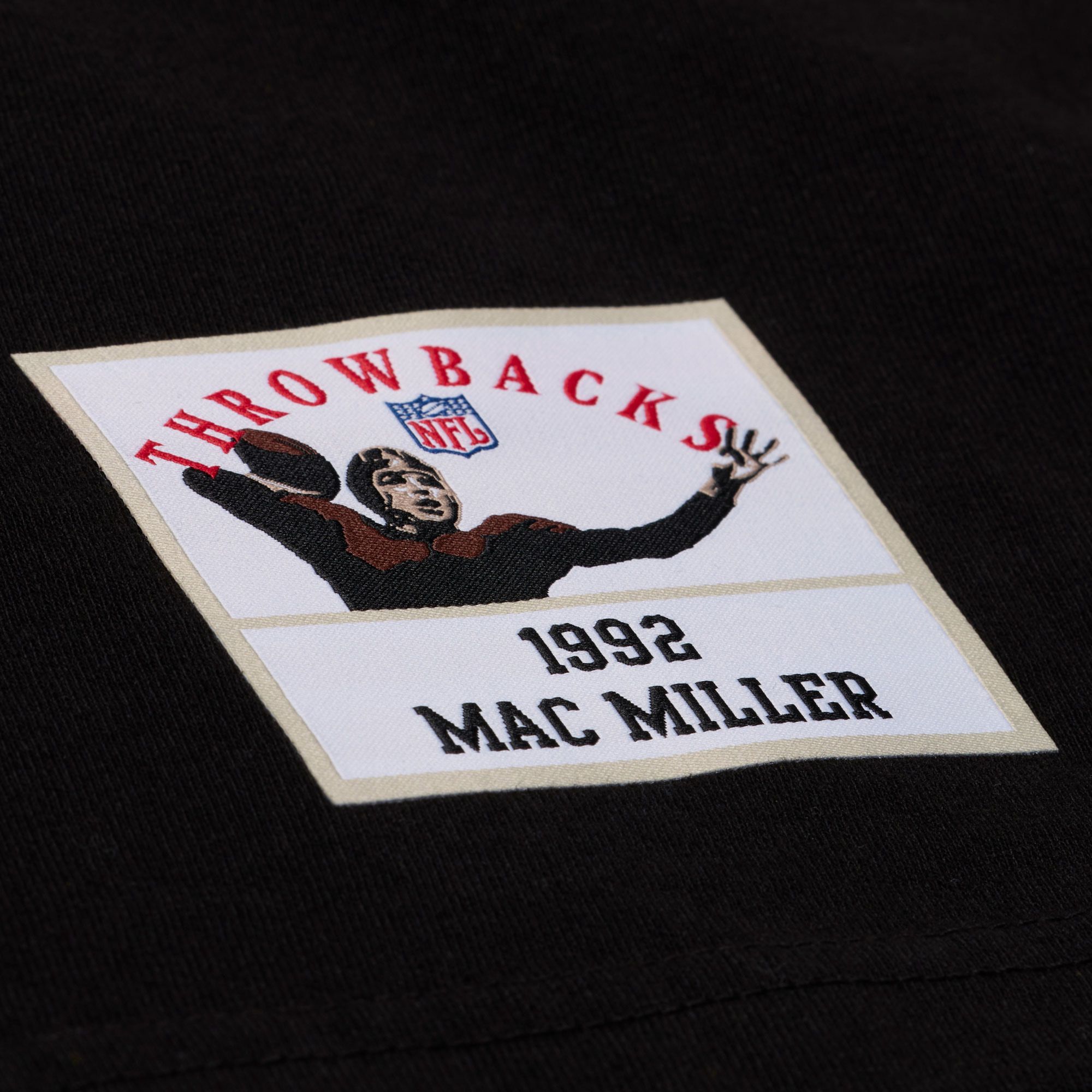 Mitchell & Ness Men's NFL Pittsburgh Steelers x Mac Miller Black Til Infinity T-Shirt product image