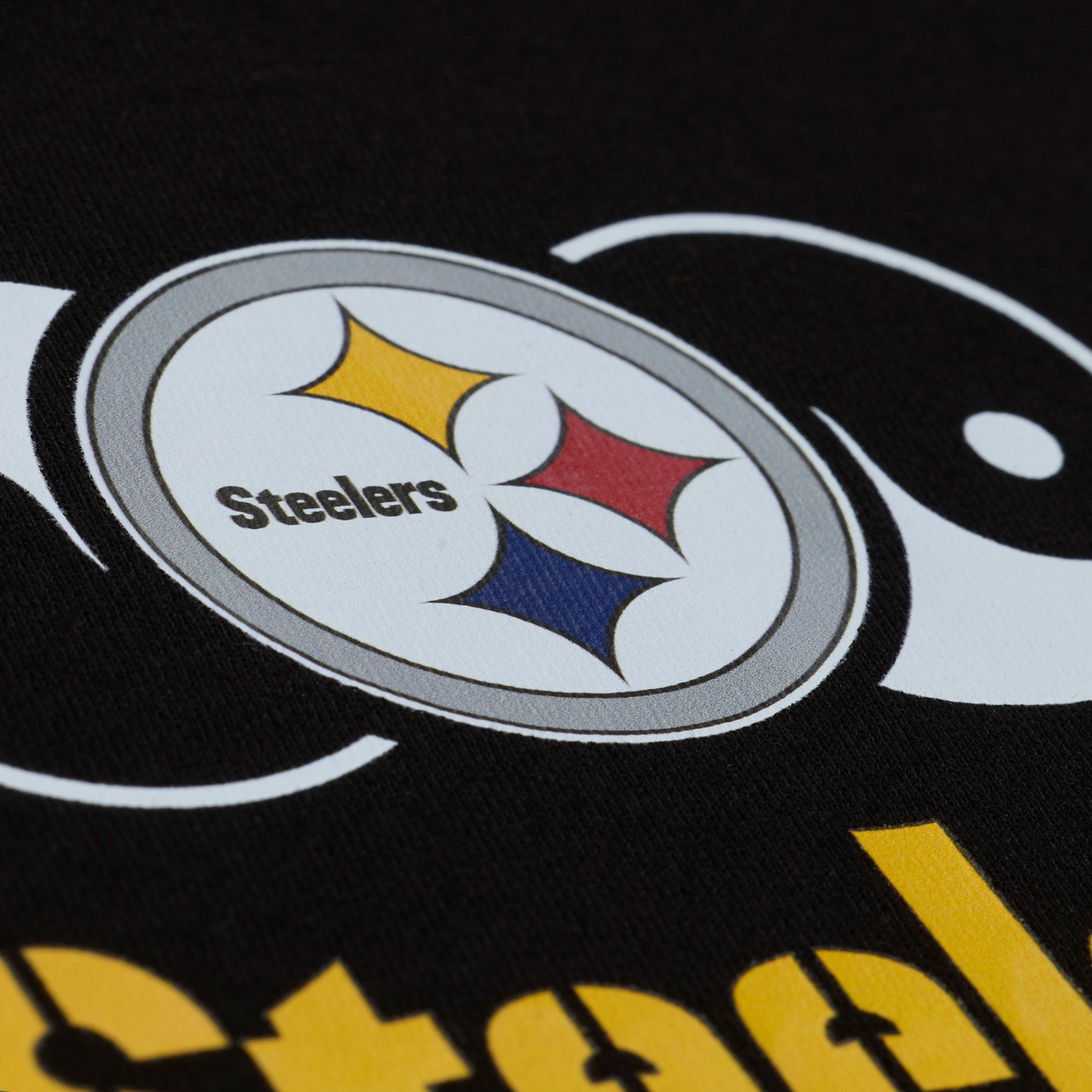Mitchell & Ness Men's NFL Pittsburgh Steelers x Mac Miller Black Knuckles T-Shirt product image