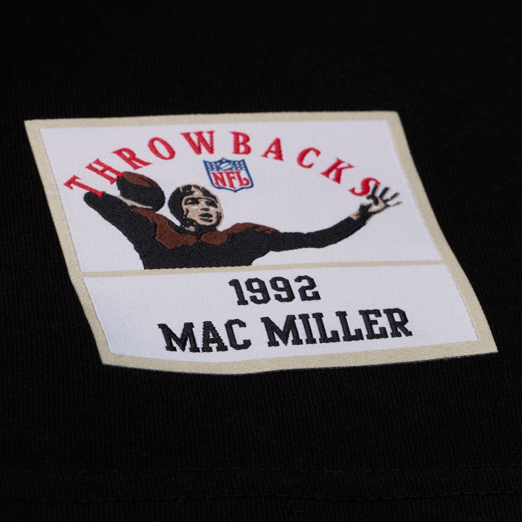 Mitchell & Ness Men's NFL Pittsburgh Steelers x Mac Miller Black Knuckles T-Shirt product image