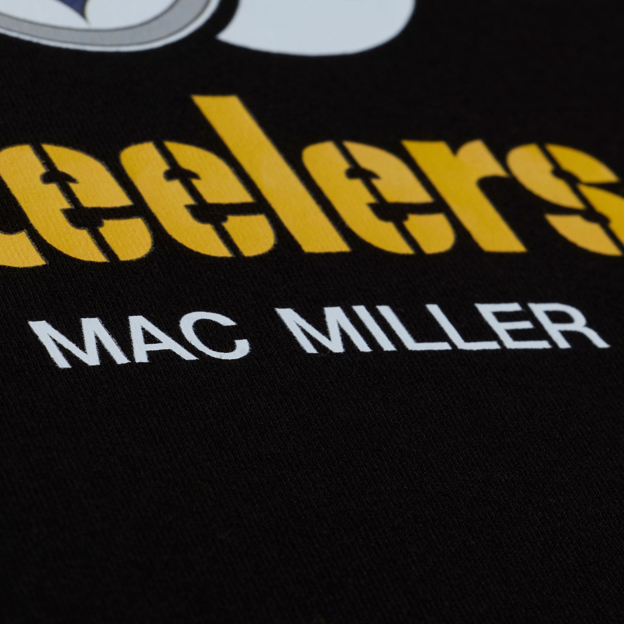 Mitchell & Ness Men's NFL Pittsburgh Steelers x Mac Miller Black Knuckles T-Shirt product image