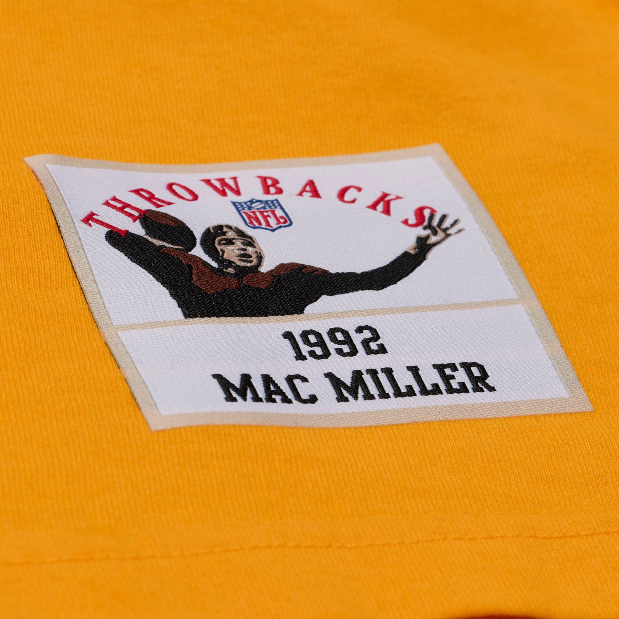 Mitchell & Ness Men's NFL Pittsburgh Steelers x Mac Miller Gold Knuckles T-Shirt product image