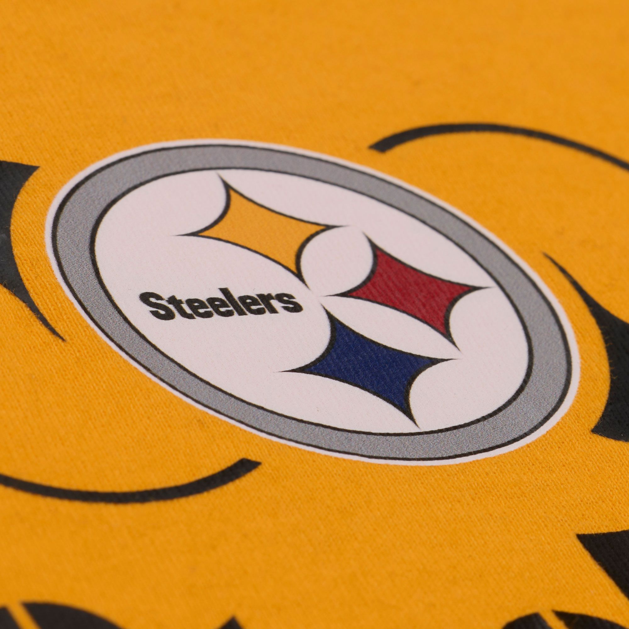 Mitchell & Ness Men's NFL Pittsburgh Steelers x Mac Miller Gold Knuckles T-Shirt product image