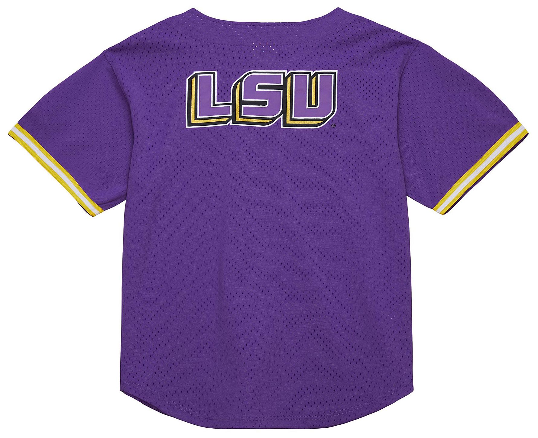 Mitchell & Ness Men's LSU Tigers Purple Gametime Mesh Jersey product image
