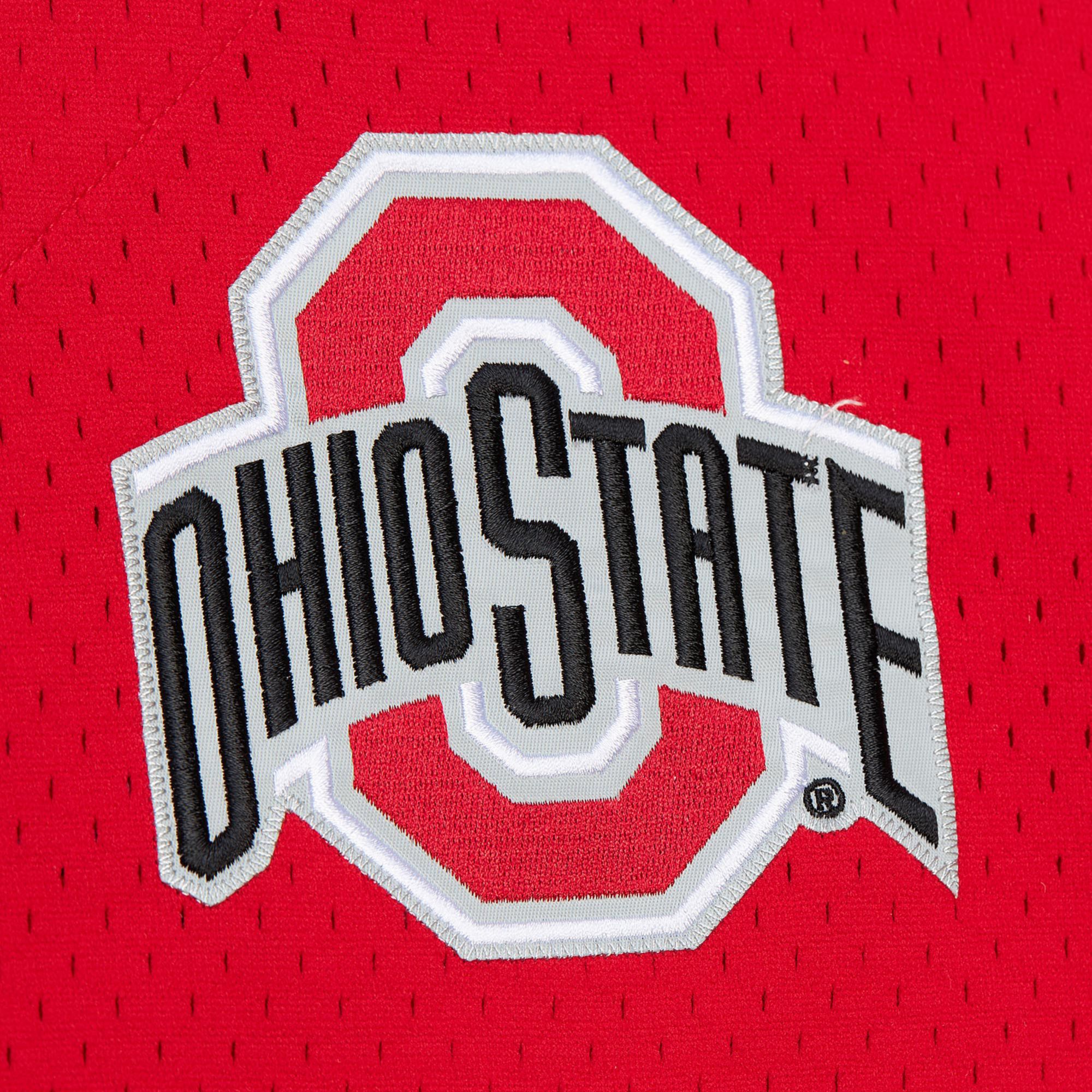 Mitchell & Ness Men's Ohio State Buckeyes Scarlet Gametime Mesh Jersey product image