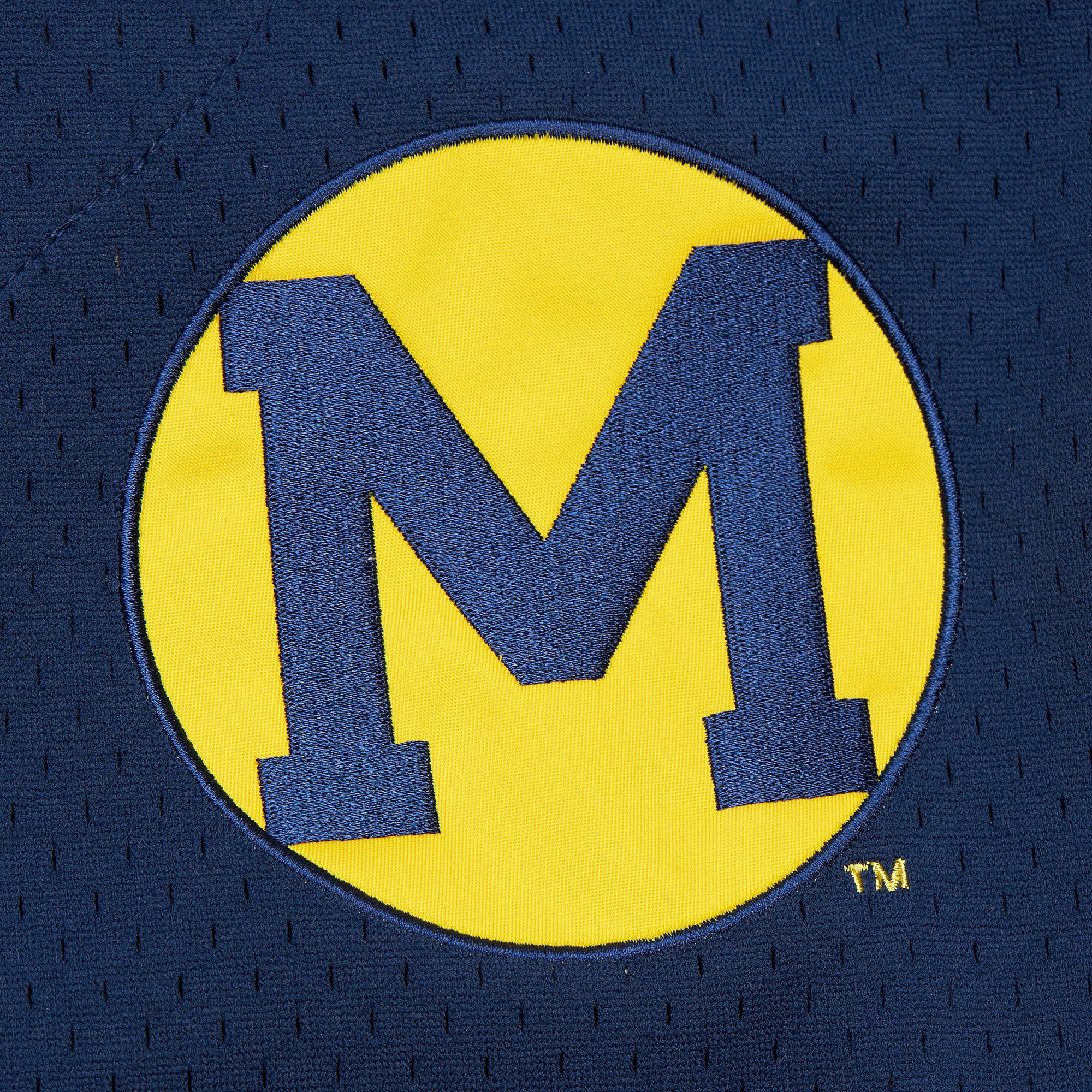 Mitchell & Ness Men's Michigan Wolverines Blue Gametime Mesh Jersey product image