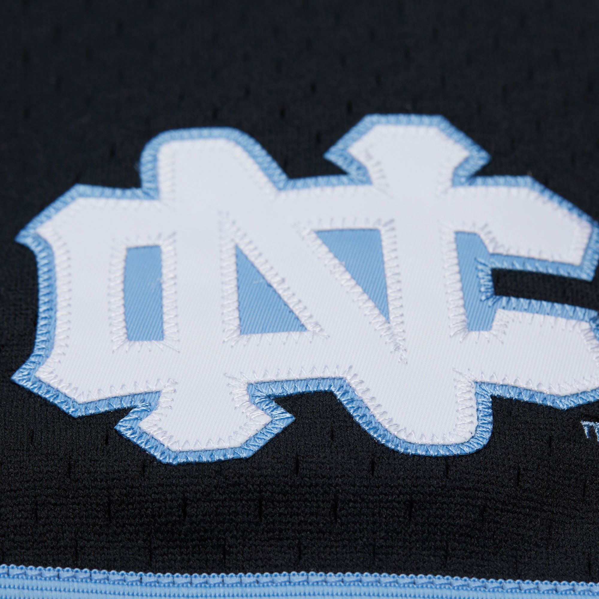 Mitchell & Ness Adult North Carolina Tar Heels Mesh Button Up Black Jersey product image