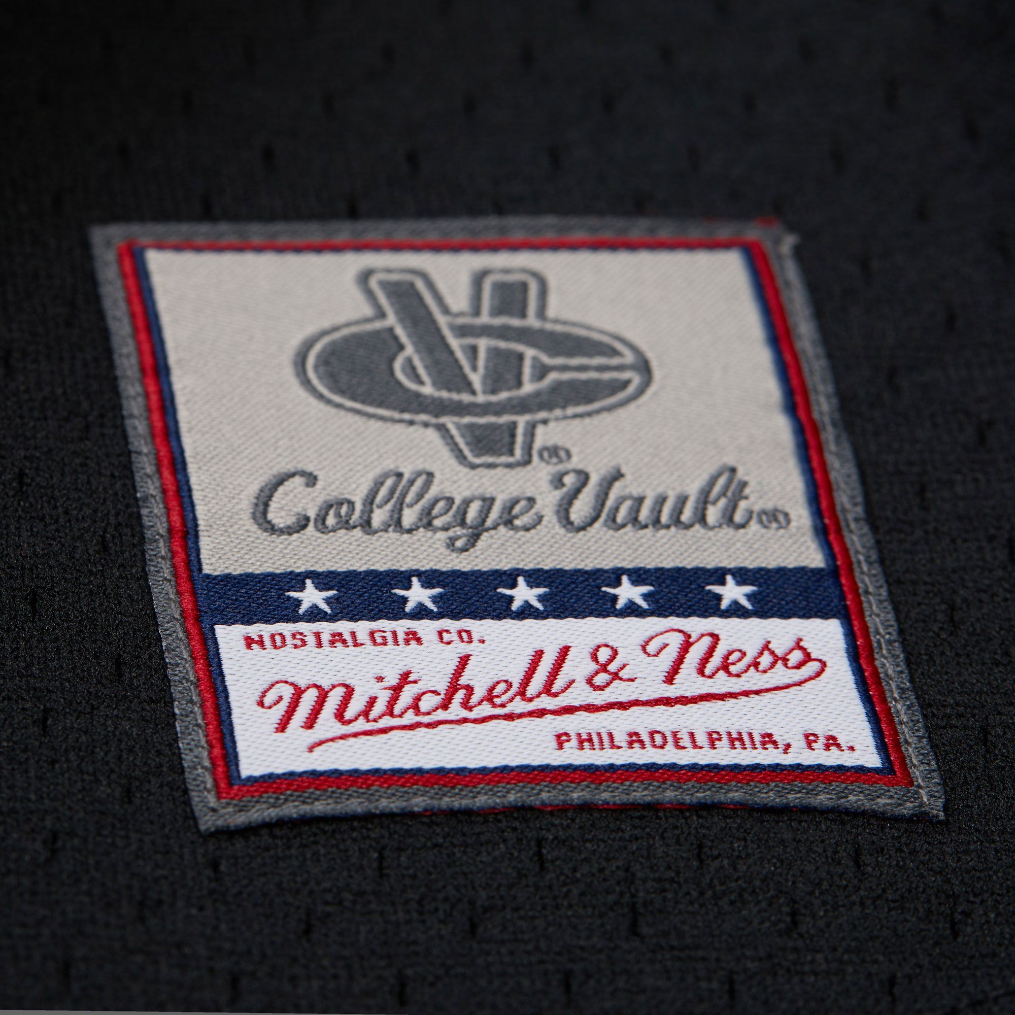 Mitchell & Ness Adult North Carolina Tar Heels Mesh Button Up Black Jersey product image