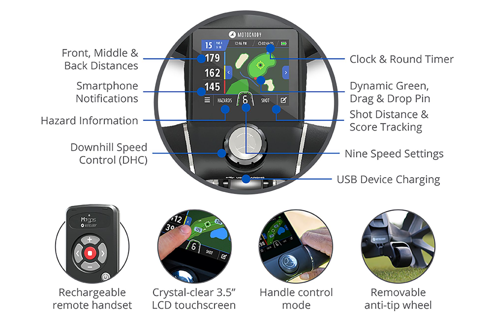 Motocaddy M7 GPS Remote Electric Caddy product image