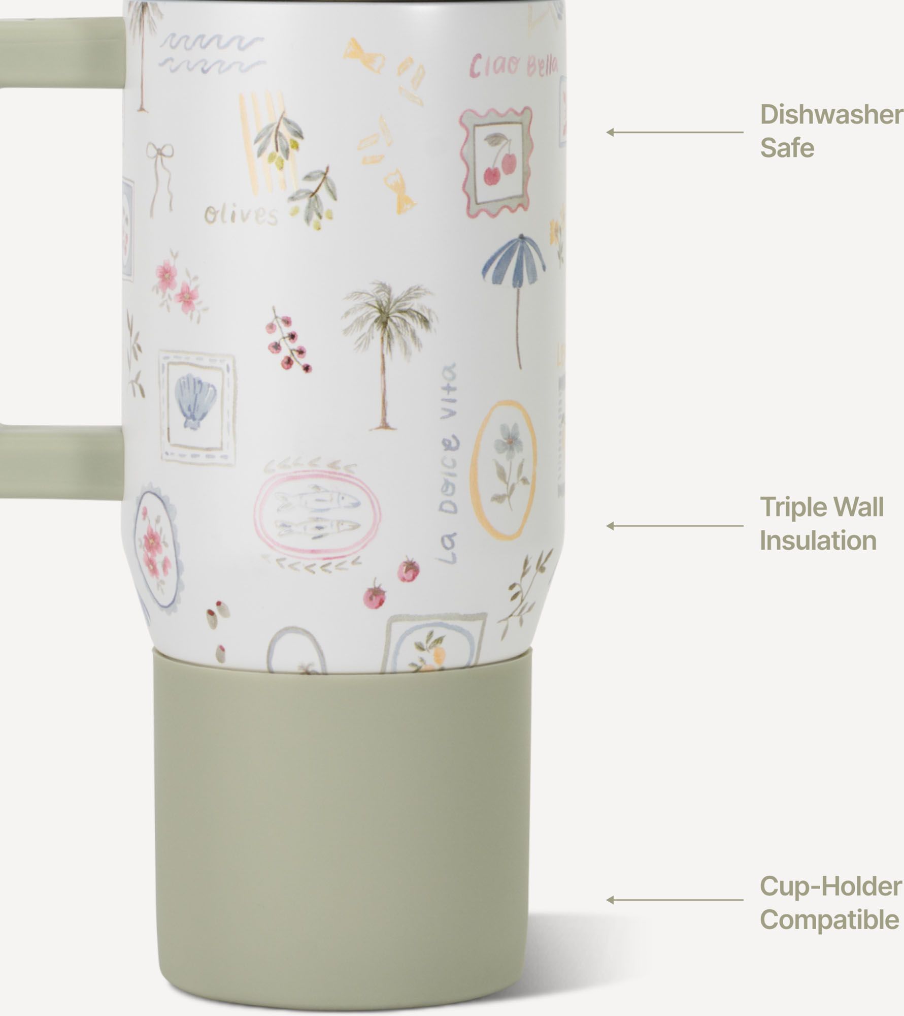 HYDROJUG 20 oz. Traveler Tumbler - Ciao Bella product image