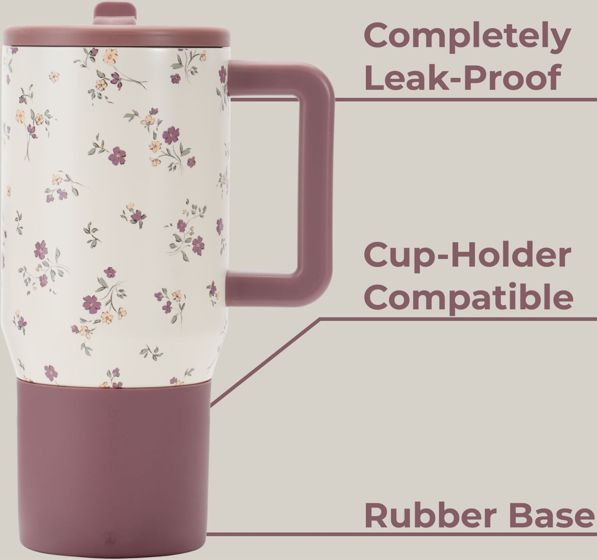 HYDROJUG 20 oz. Traveler Tumbler with Premium Finish - Flora product image