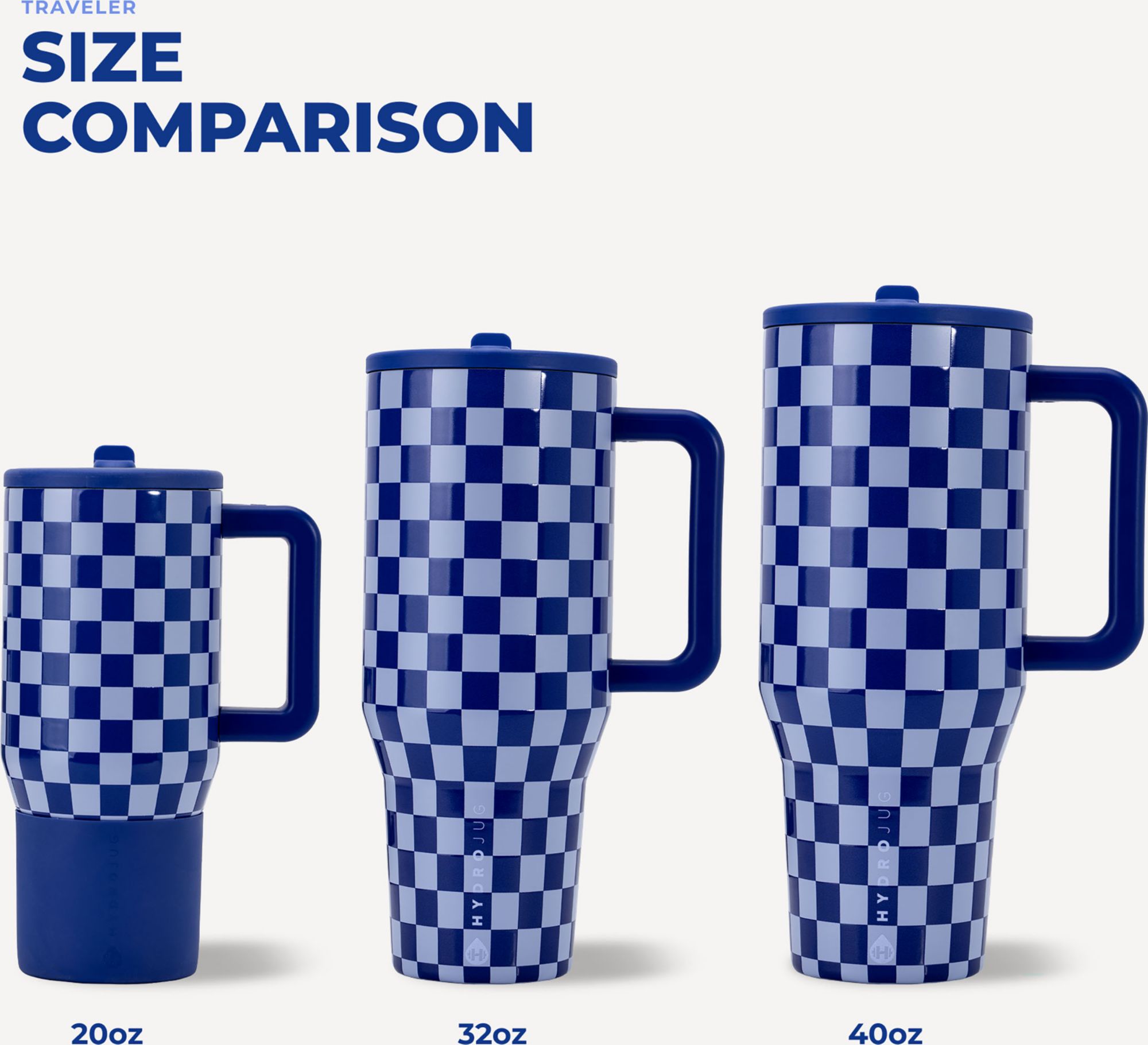 HYDROJUG 32 oz. Traveler Tumbler - Checkers product image