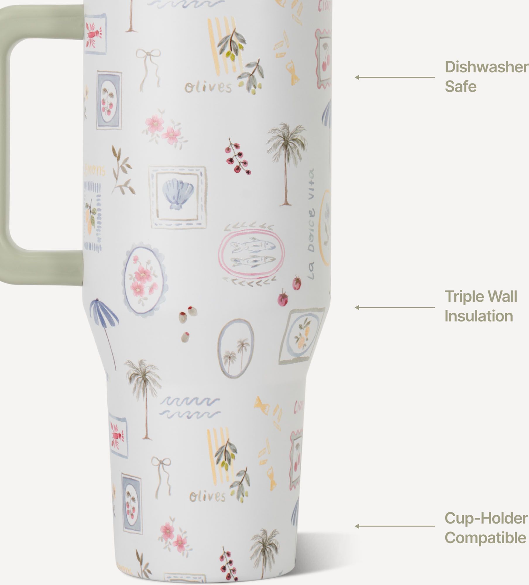 HYDROJUG 32 oz. Traveler Tumbler - Ciao Bella product image