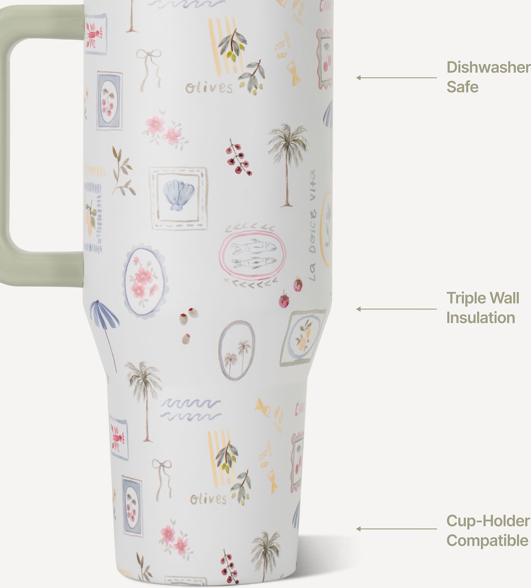 HYDROJUG 40 oz. Traveler Tumbler - Ciao Bella product image