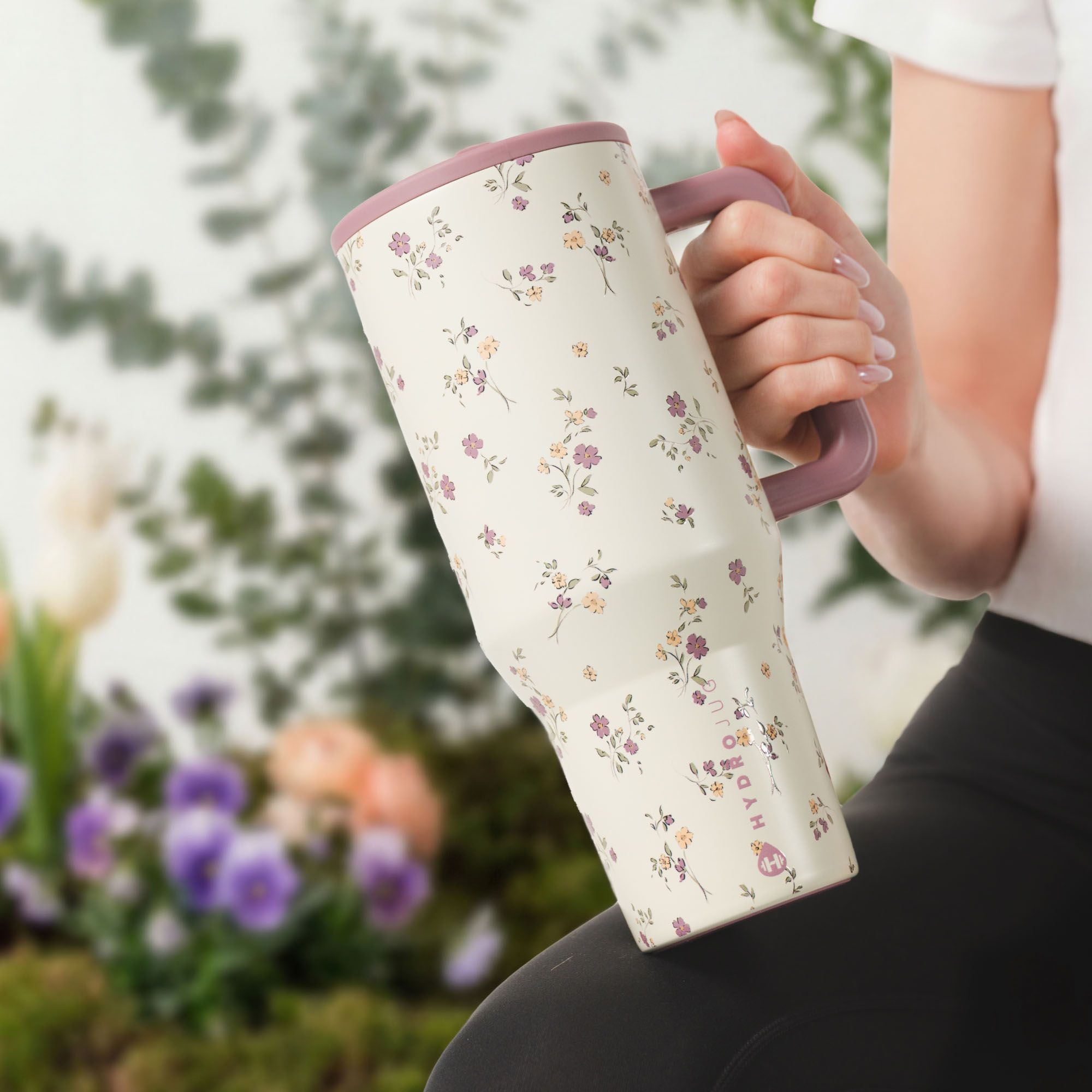 HYDROJUG 40 oz. Traveler Tumbler with Premium Finish - Flora product image