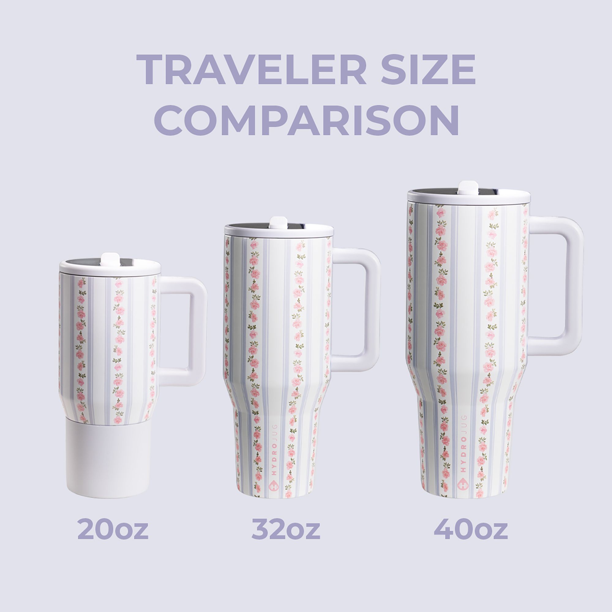 HYDROJUG 20 oz. Traveler Tumbler with Premium Finish - Spring Collection product image