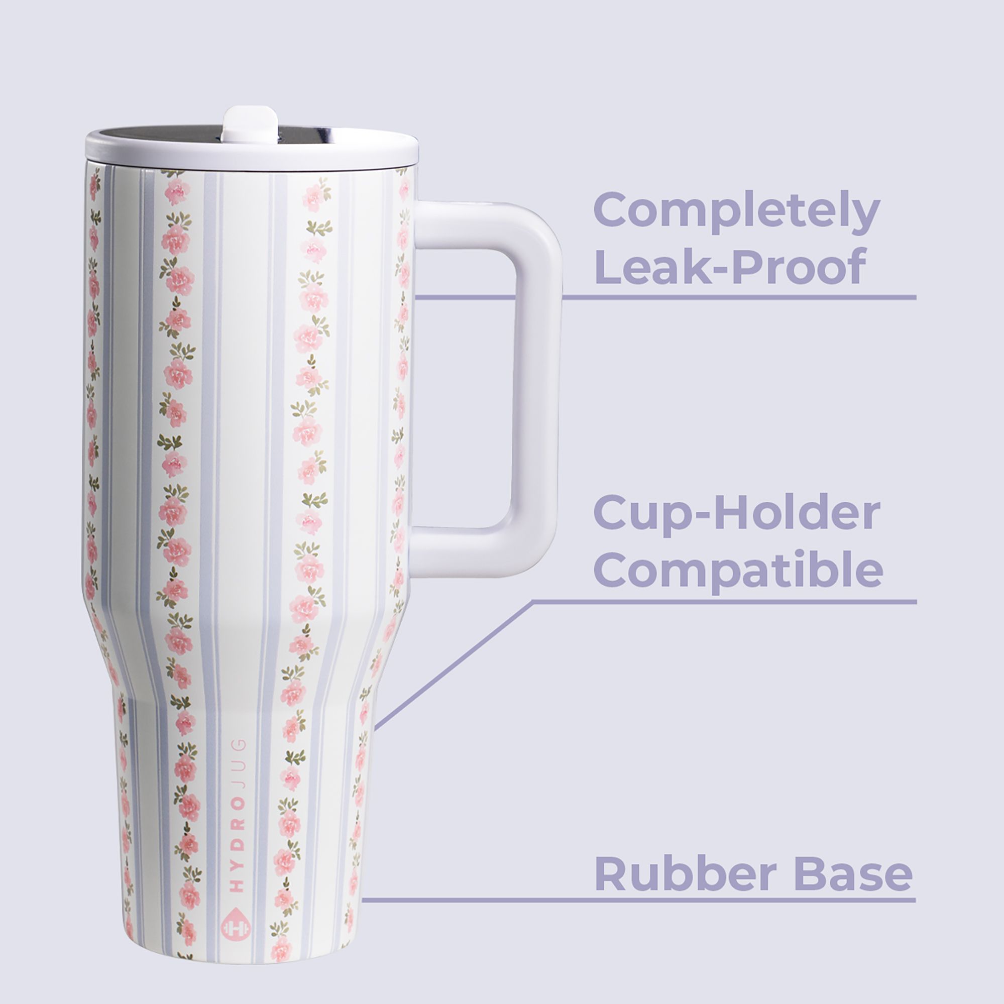 HYDROJUG 40 oz. Traveler Tumbler with Premium Finish - Spring Collection product image