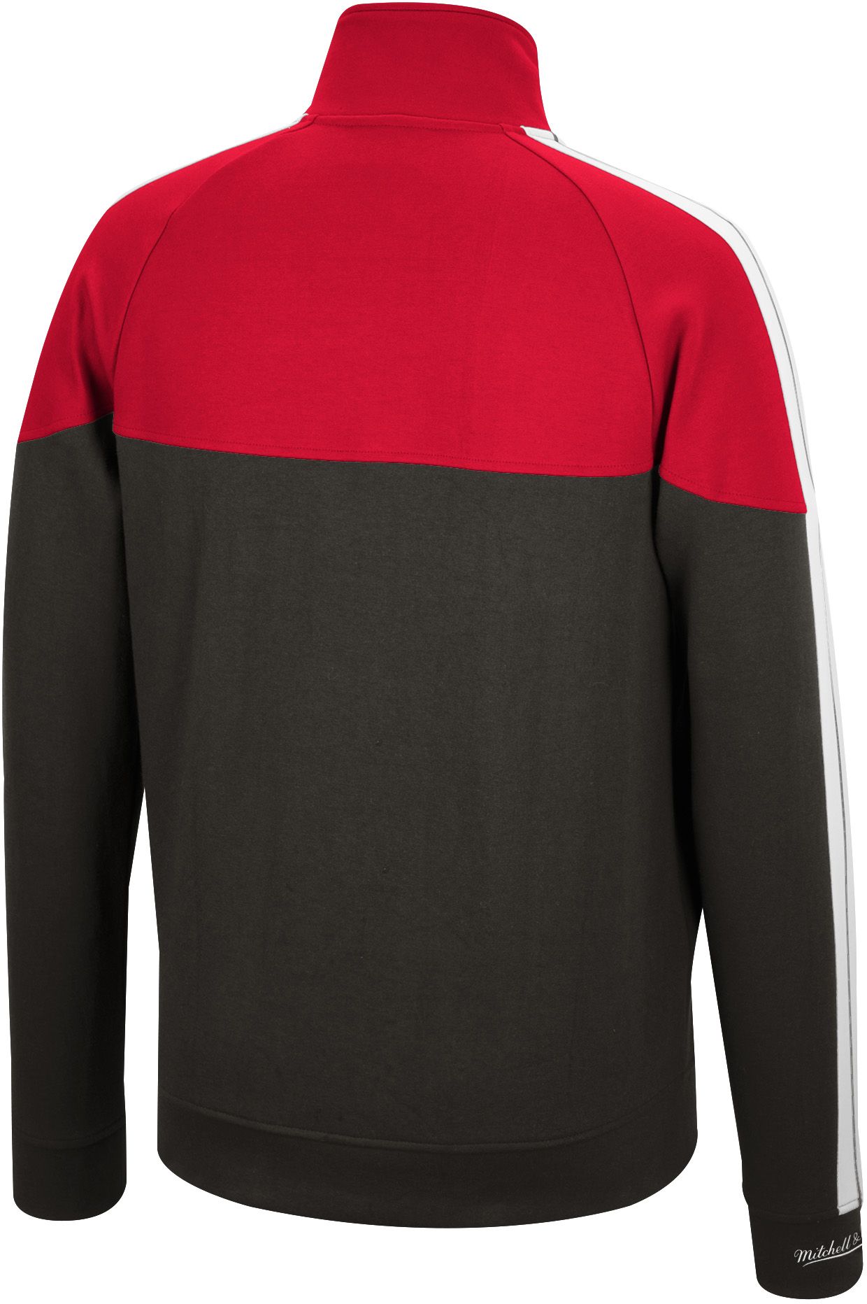 Mitchell & Ness Men's Ohio State Buckeyes Black/Red MVP Track Jacket product image