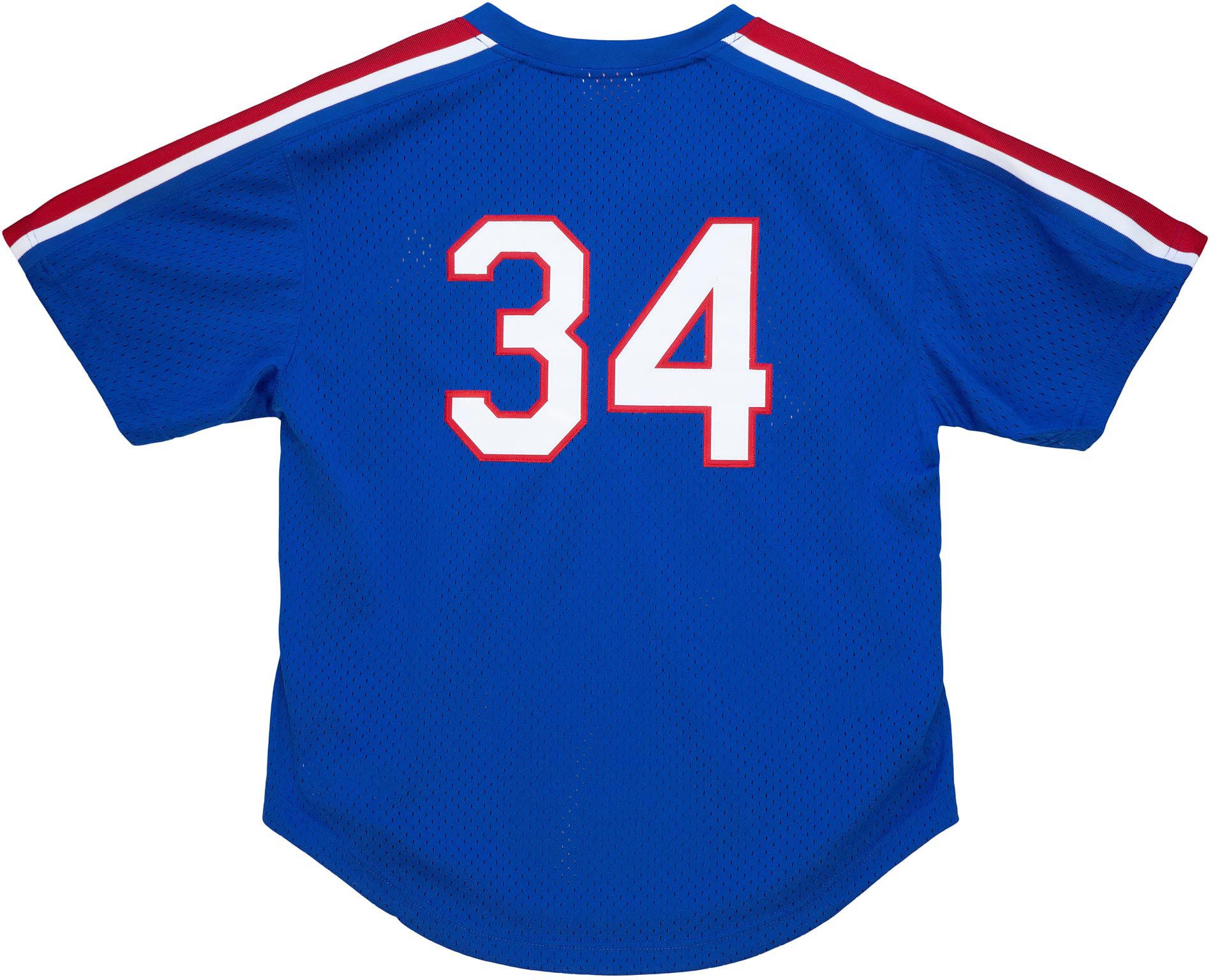 Mitchell & Ness Men's Texas Rangers Batting Practice Royal Nolan Ryan #34 Jersey product image