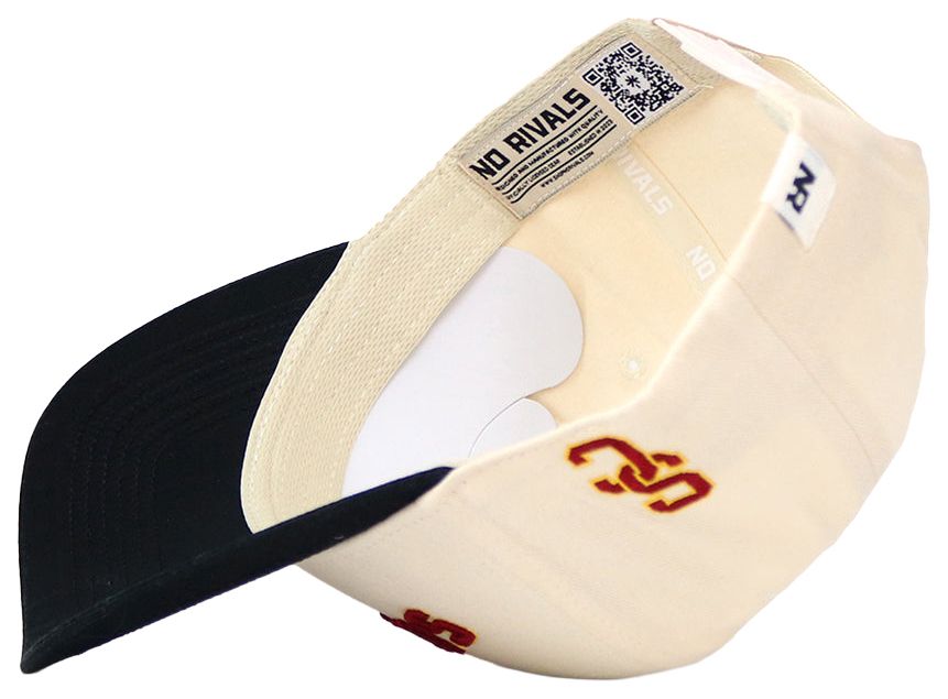 No Rivals Adult USC Trojans Black Upside Down Adjustable Snapback Hat product image