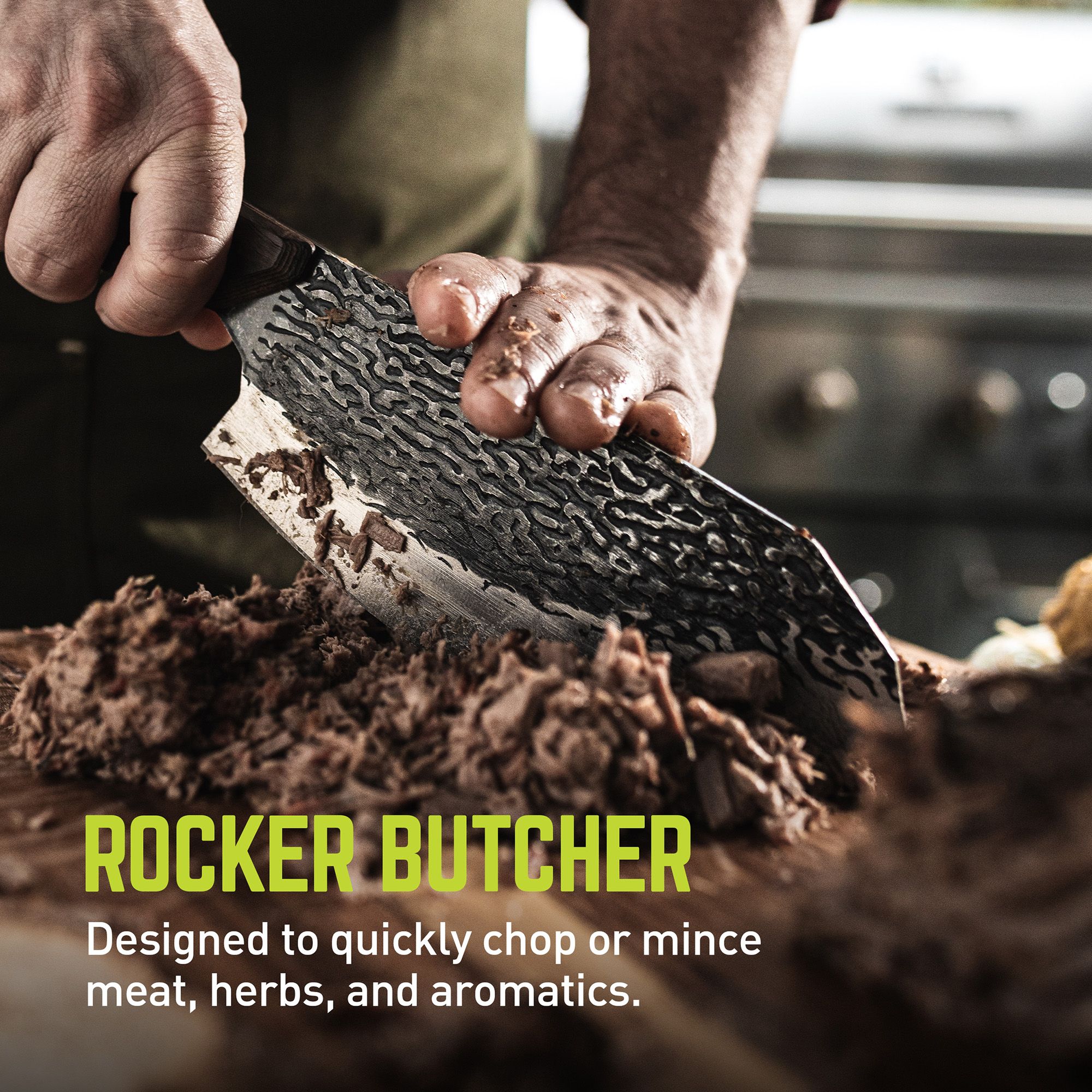 TRUE PrimalForge Rocker Butcher Knife product image