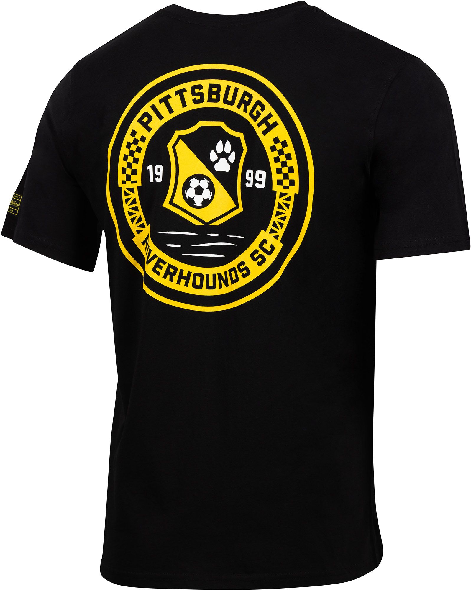 Sport Design Sweden Adult Pittsburgh Riverhounds SC Black Logo 2hit T-Shirt product image