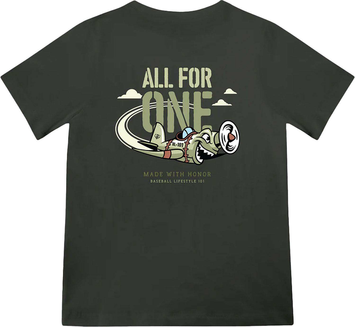 Baseball Lifestyle 101 Boys' All For One Shirt product image