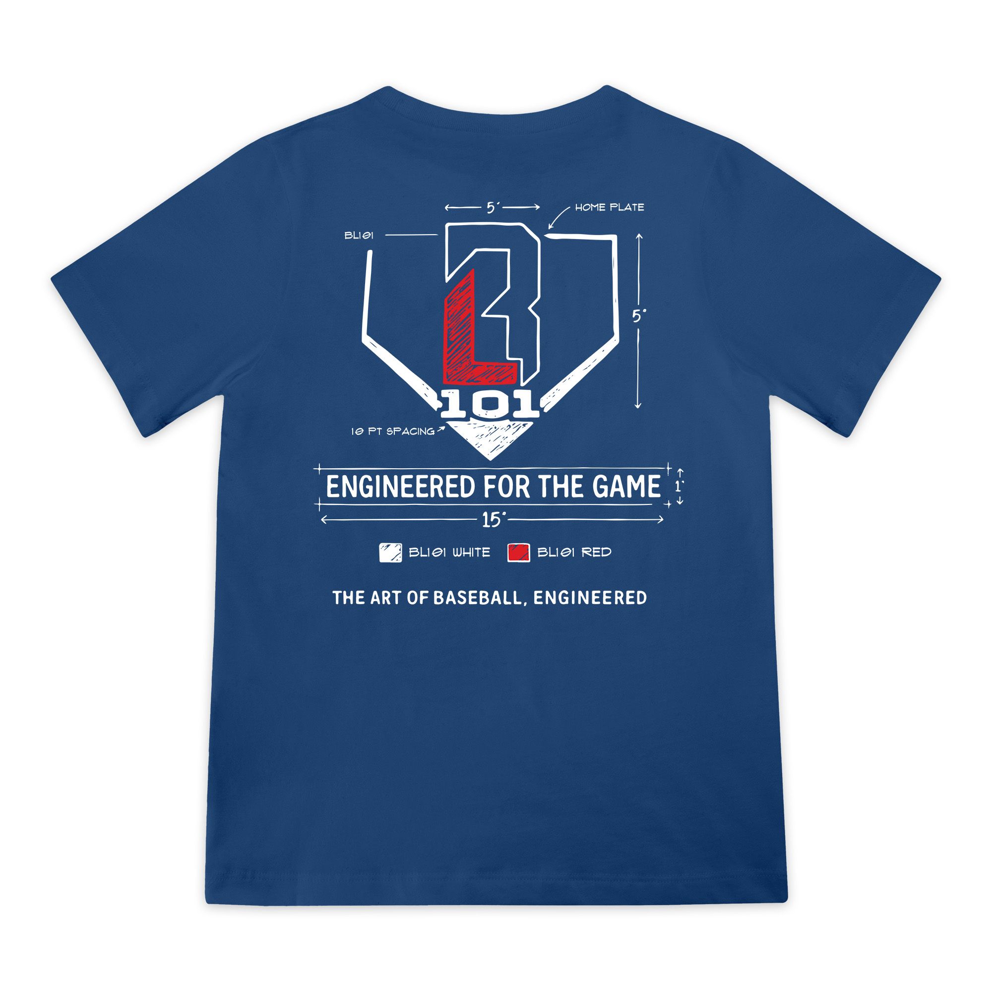 Baseball Lifestyle 101 Boys' Blueprint Shirt product image