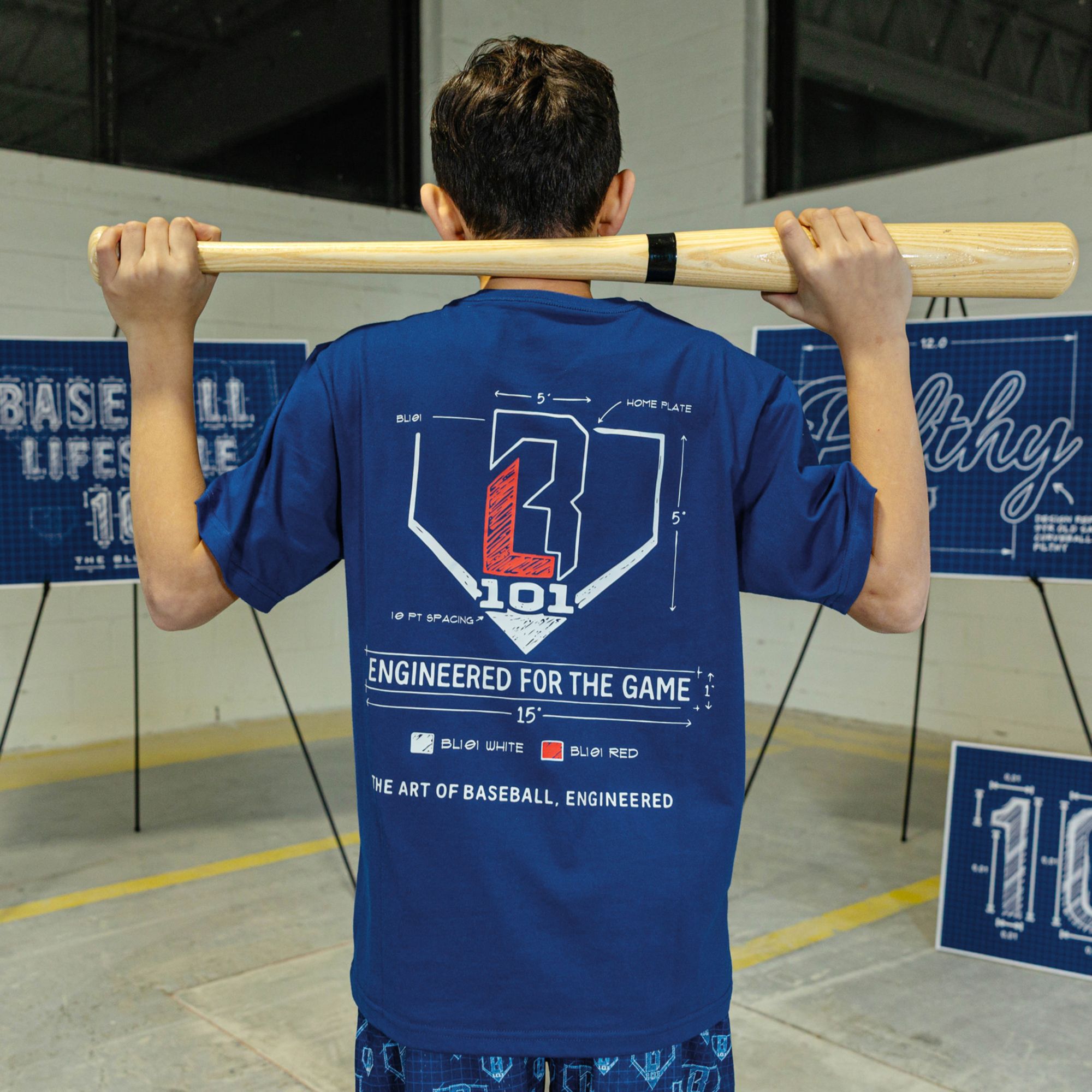 Baseball Lifestyle 101 Boys' Blueprint Shirt product image