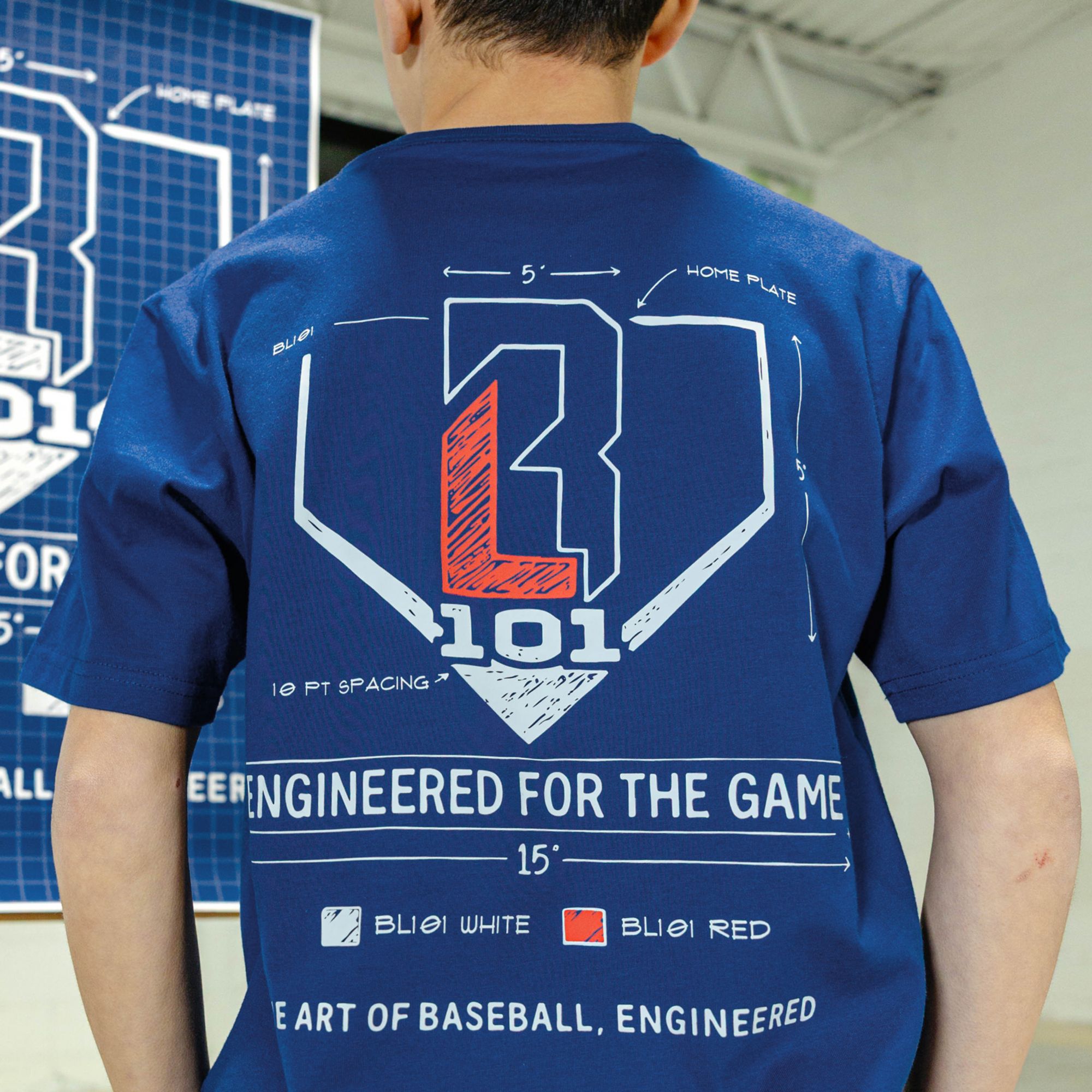 Baseball Lifestyle 101 Boys' Blueprint Shirt product image