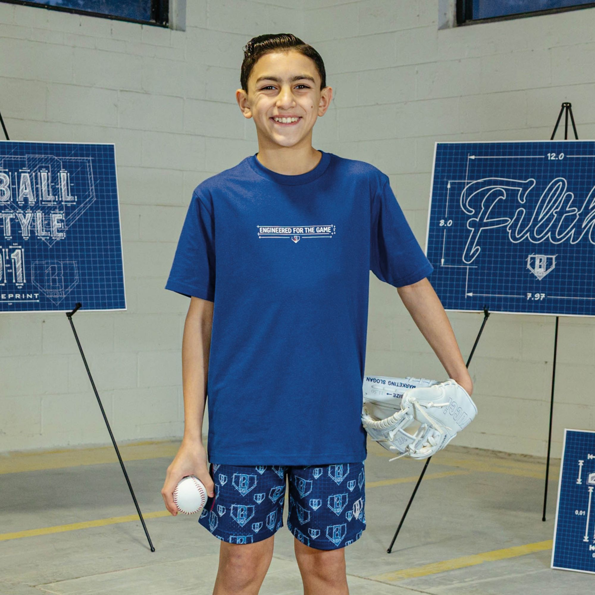 Baseball Lifestyle 101 Boys' Blueprint Shirt product image