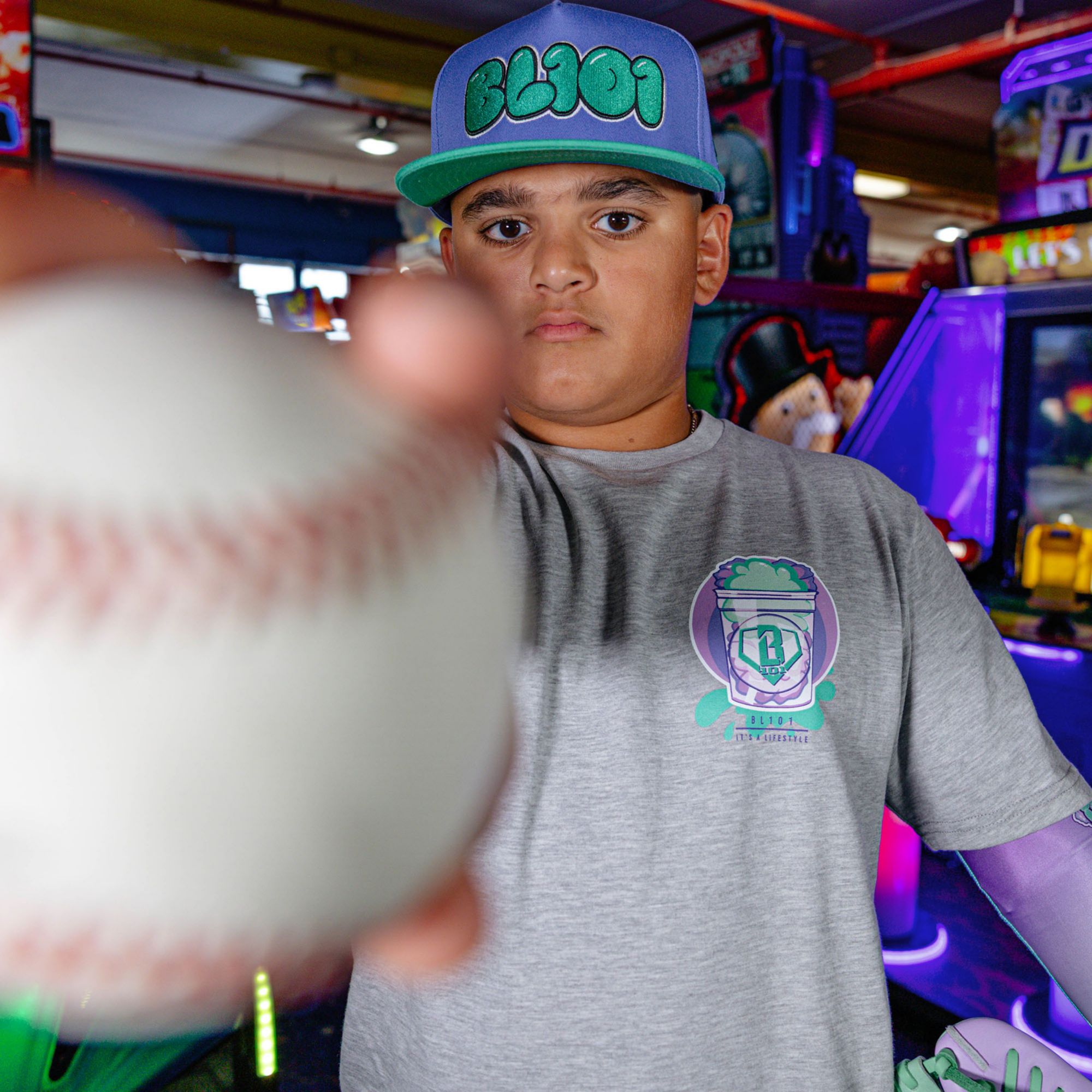 Baseball Lifestyle 101 Boys' Cotton Candy Shirt product image