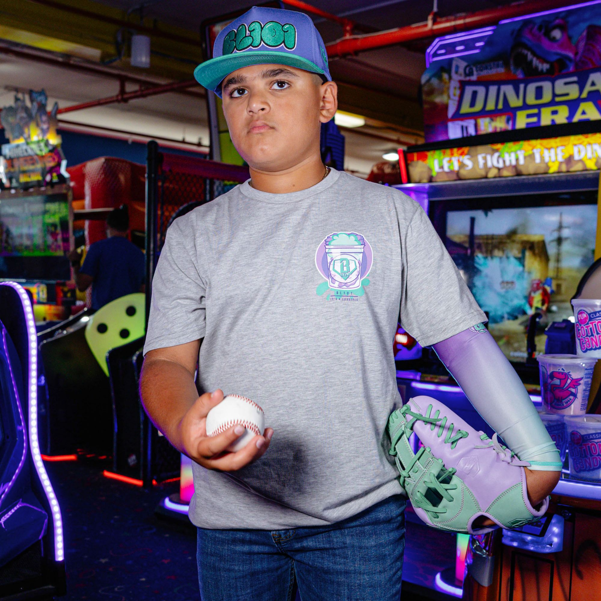 Baseball Lifestyle 101 Boys' Cotton Candy Shirt product image
