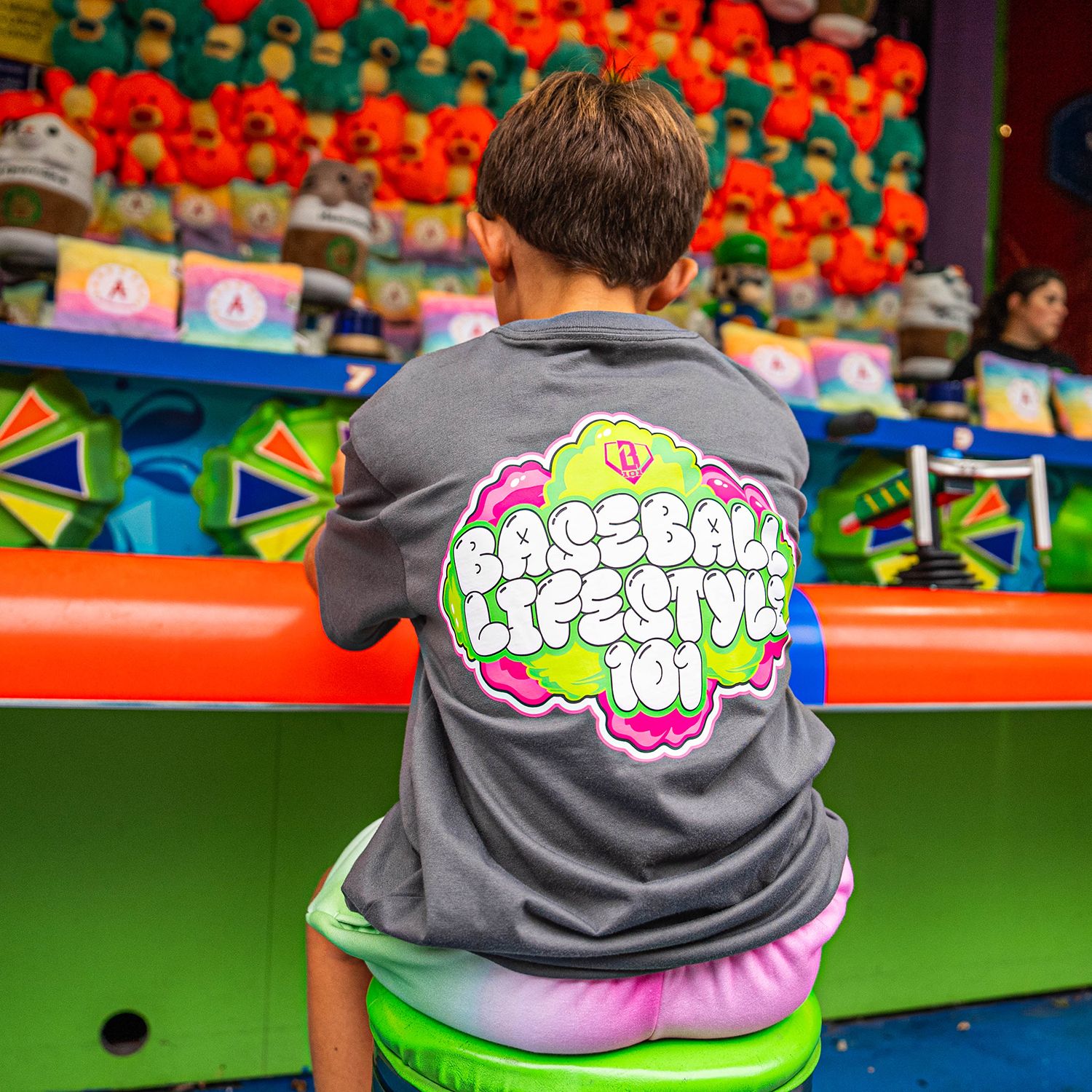 Baseball Lifestyle 101 Boys' Cotton Candy Shirt product image