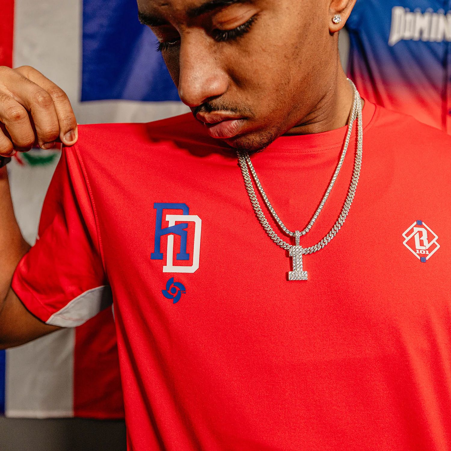 Baseball Lifestyle 101 Boys' Dominican Republic WBC Diamond Tech Shirt product image