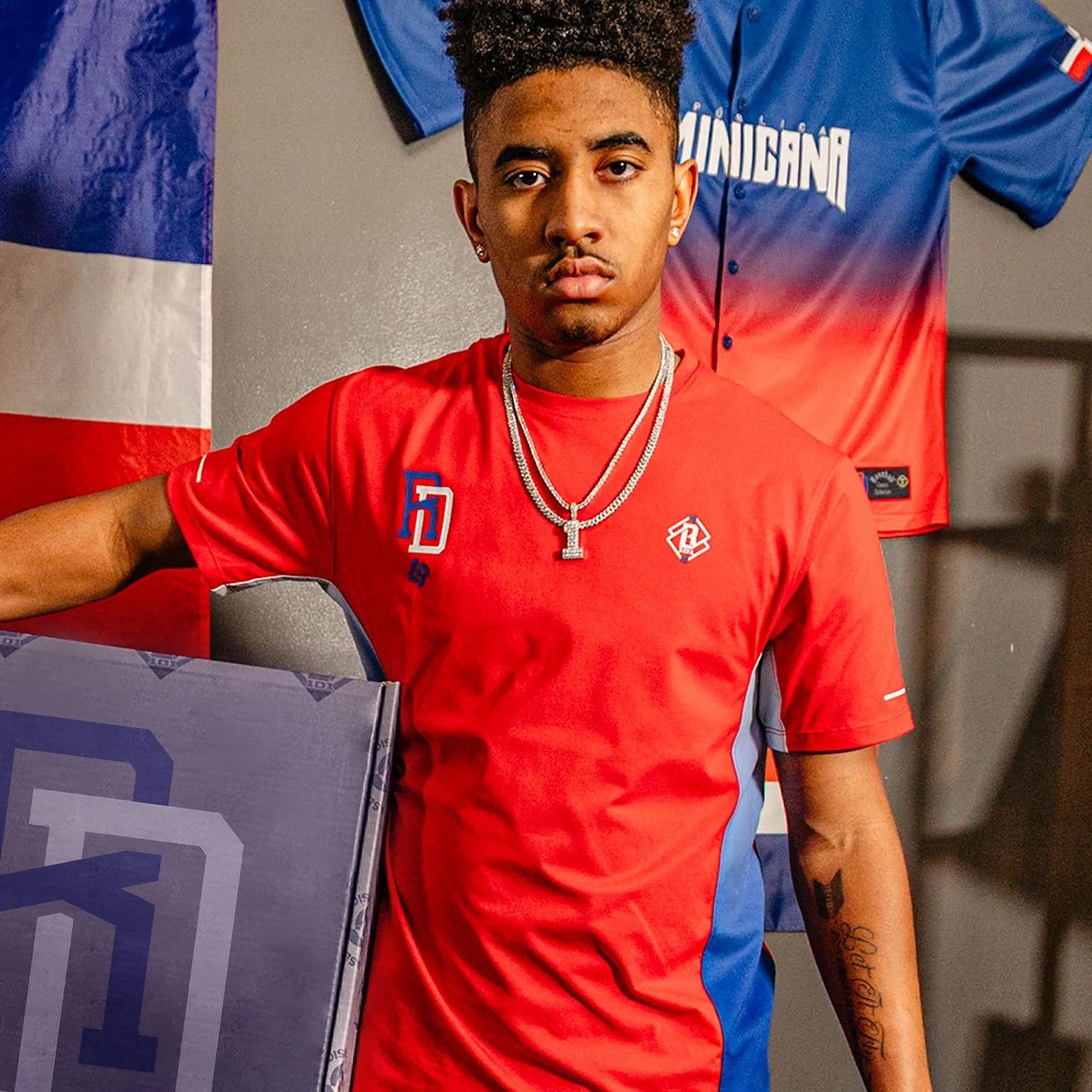 Baseball Lifestyle 101 Boys' Dominican Republic WBC Diamond Tech Shirt product image