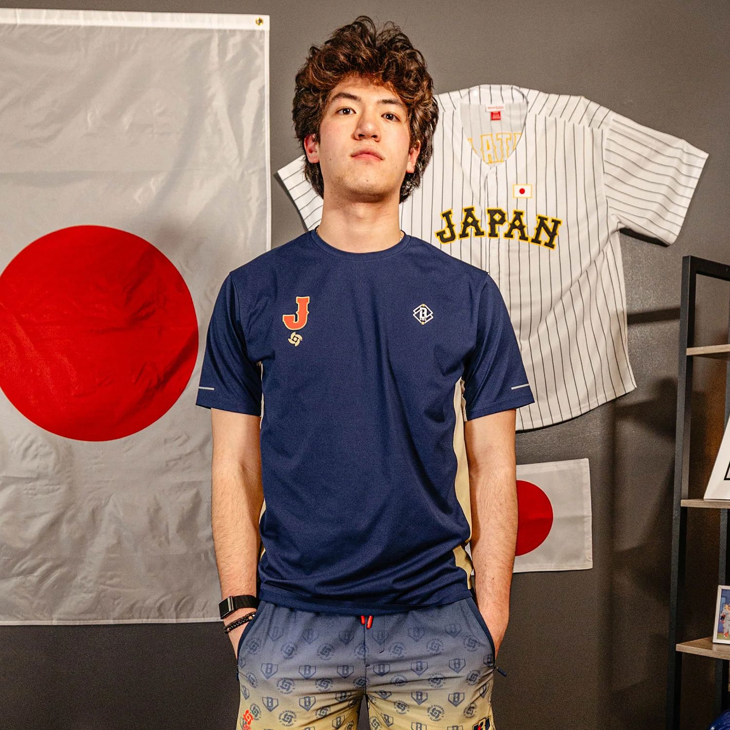 Baseball Lifestyle 101 Boys' Japan WBC Diamond Tech Shirt product image