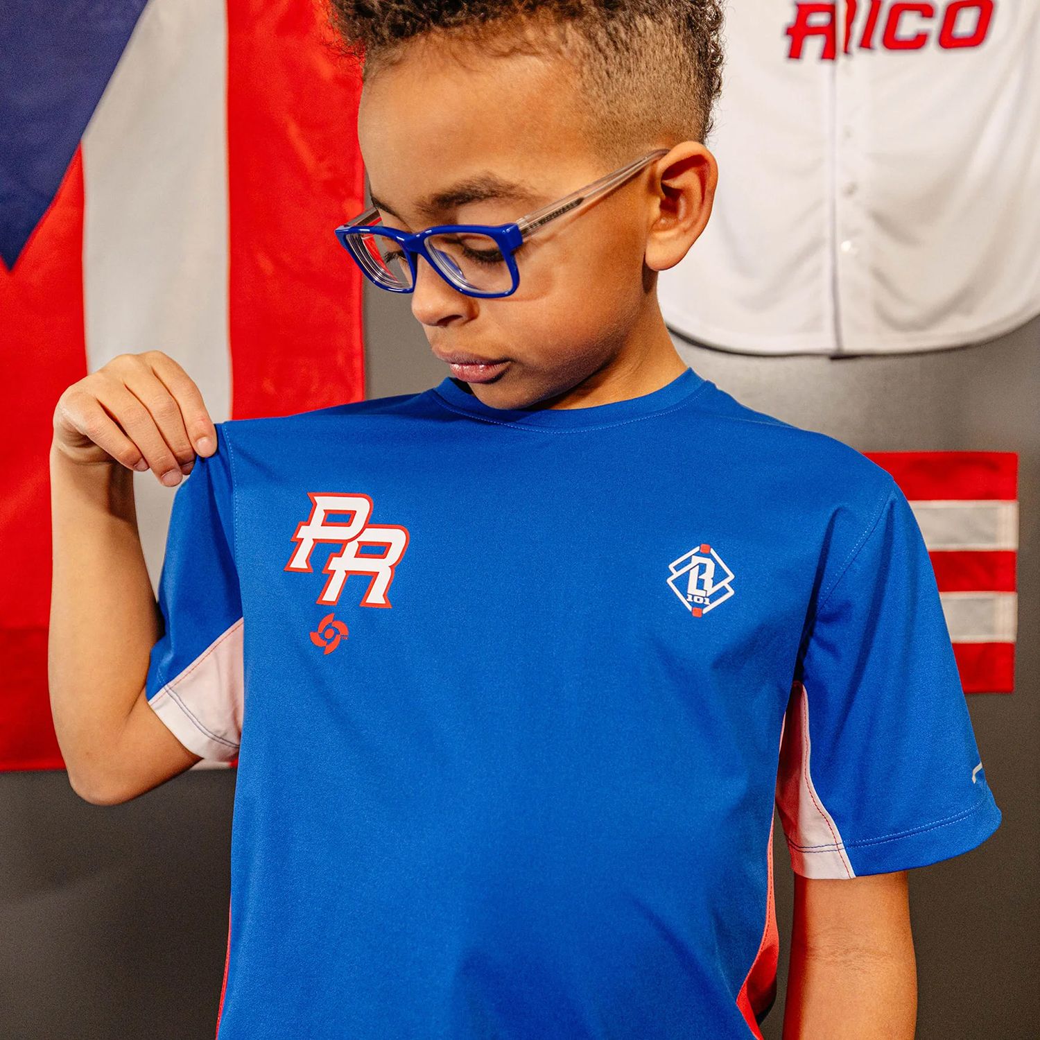 Baseball Lifestyle 101 Boys' Puerto Rico WBC Diamond Tech Shirt product image