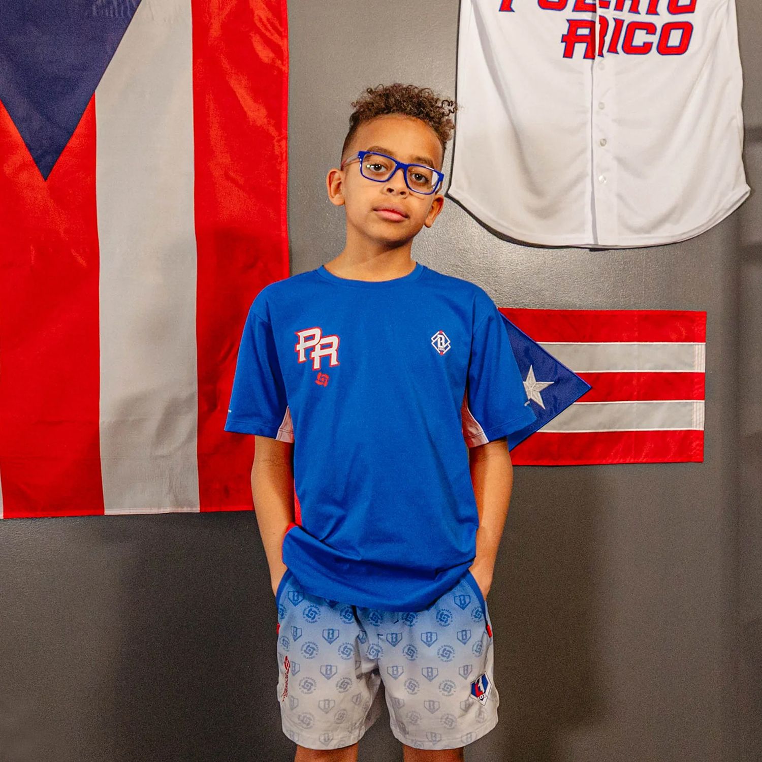 Baseball Lifestyle 101 Boys' Puerto Rico WBC Diamond Tech Shirt product image