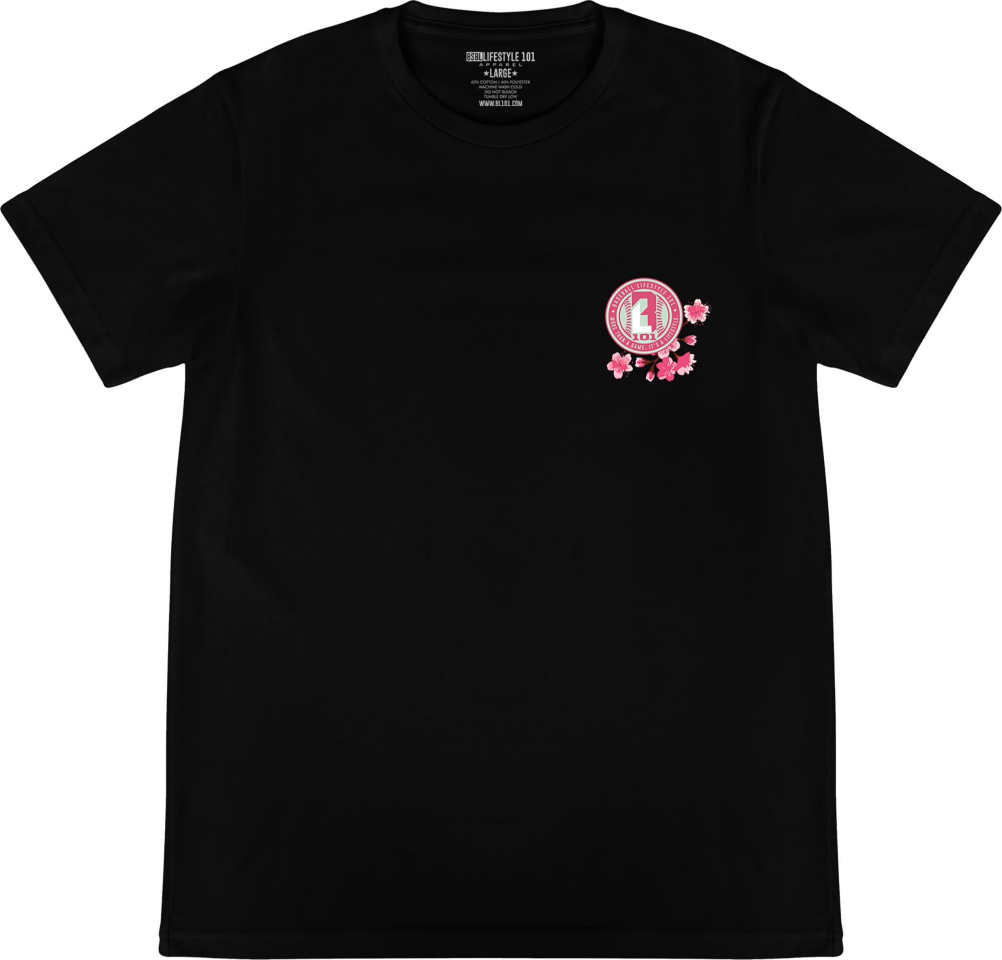 Baseball Lifestyle 101 Adult Cherry Blossom T-Shirt product image