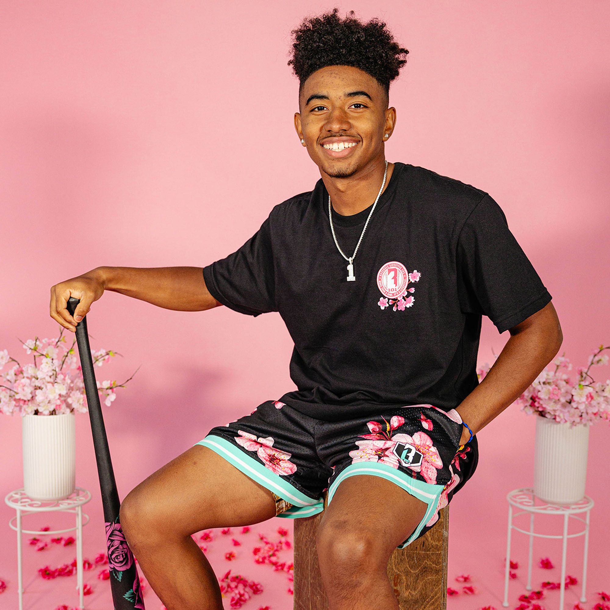 Baseball Lifestyle 101 Adult Cherry Blossom T-Shirt product image