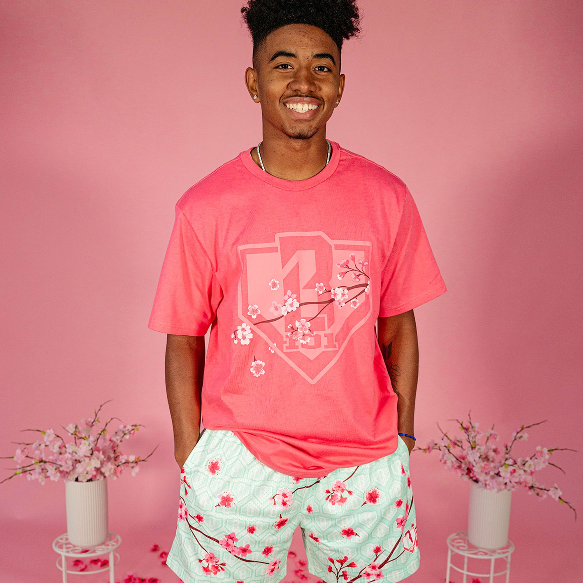 Baseball Lifestyle 101 Adult Cherry Blossom T-Shirt product image