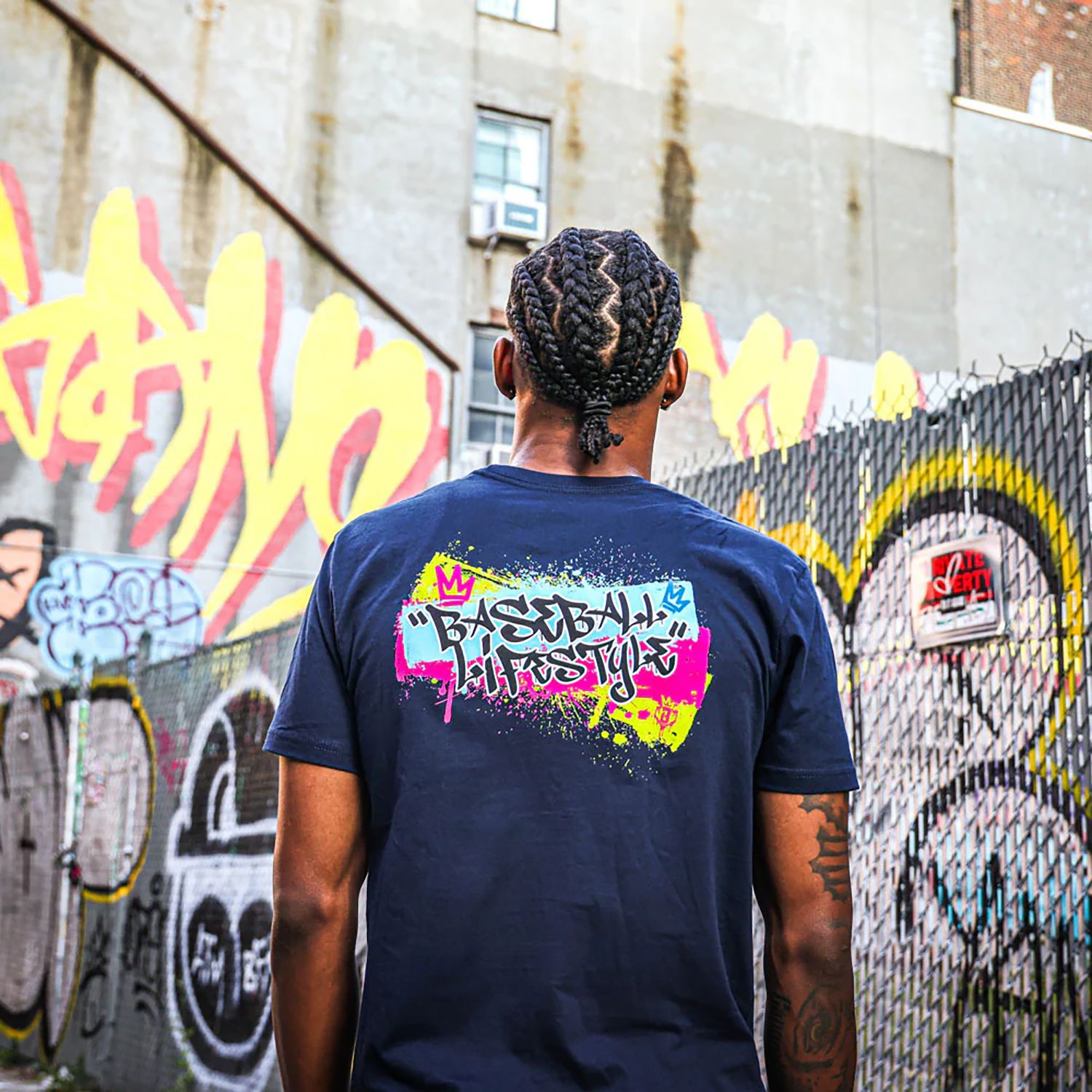 Baseball Lifestyle 101 Men's Graffiti Crown Shirt product image